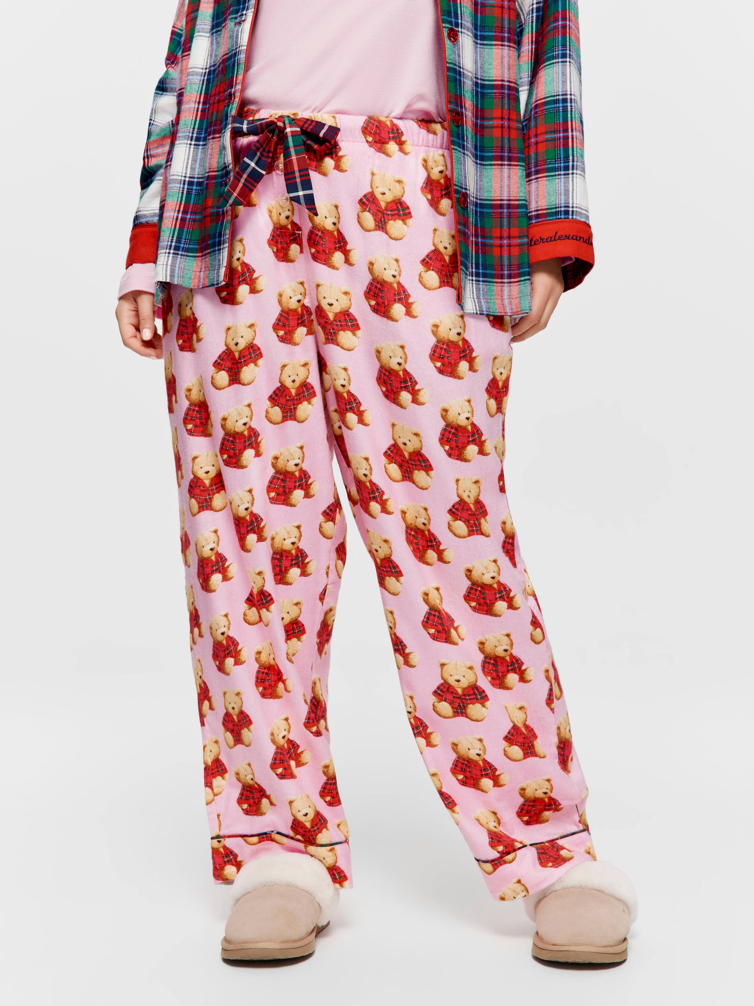 P.A. Plus Tartan Teddy Pj Bottom