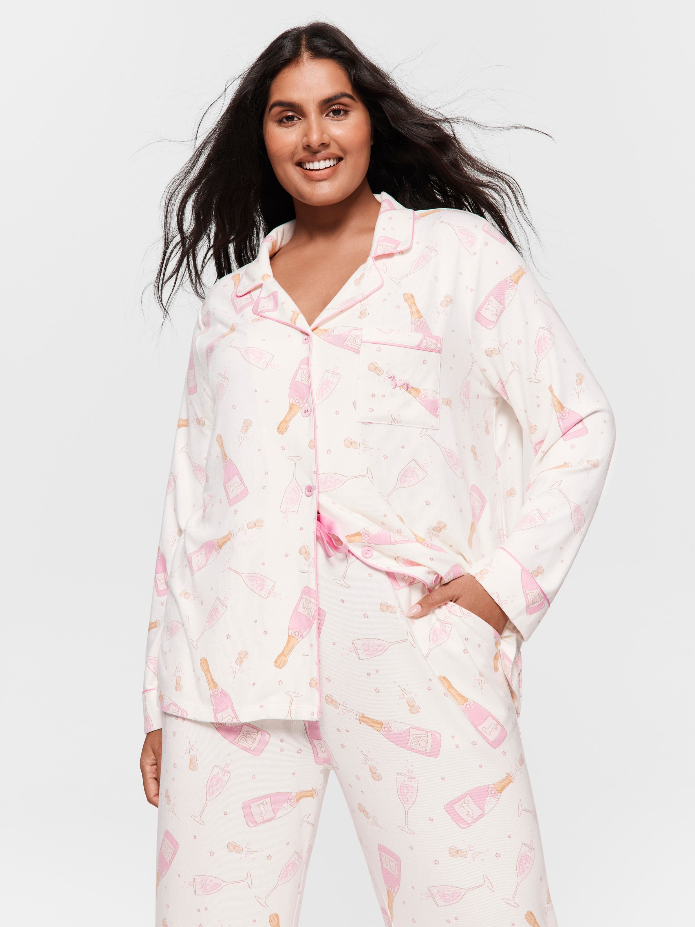 P.A. Plus Champagne Plush Pj Set
