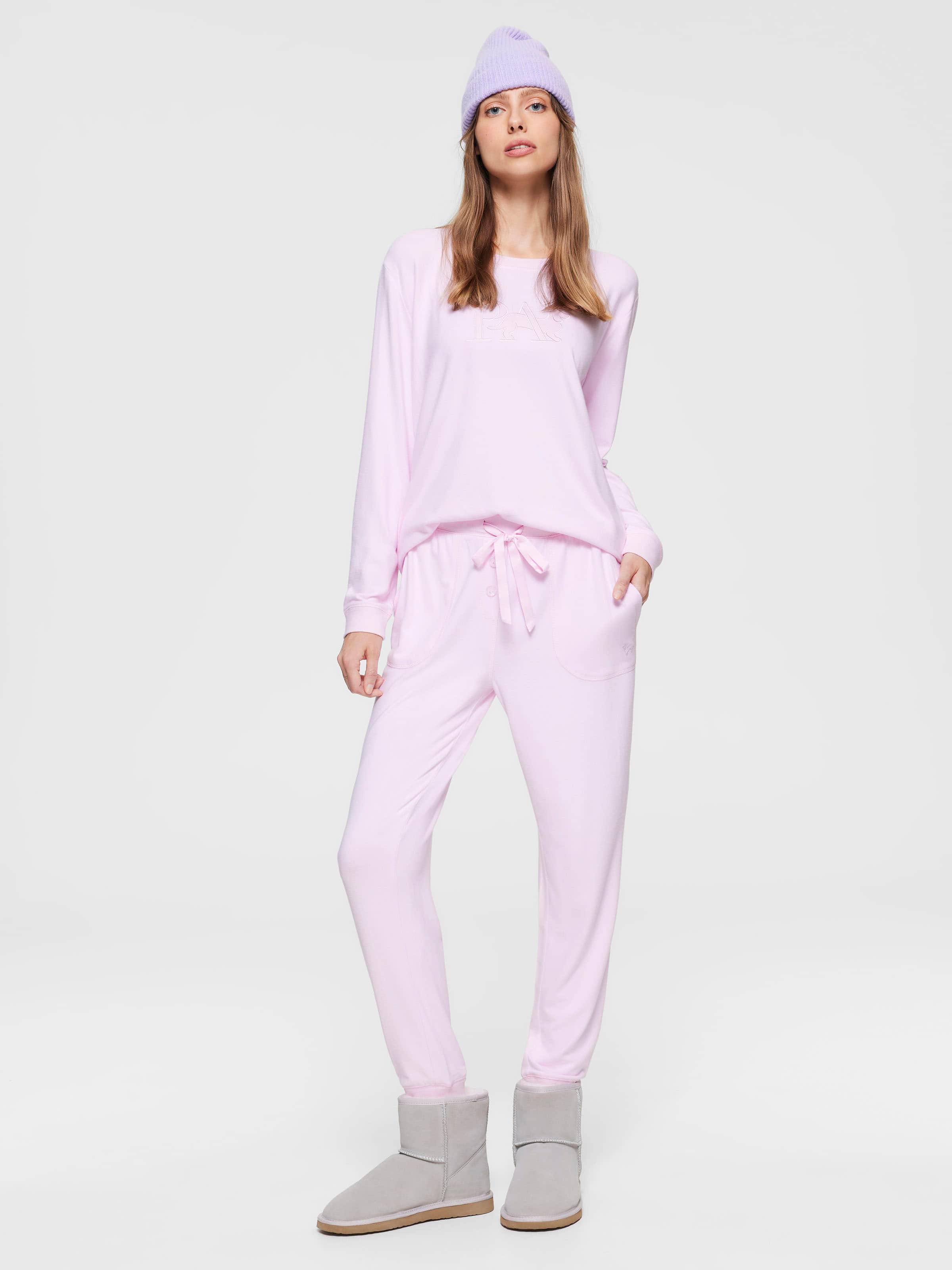 Image for Pink Plush Easy Pj Bottom from Peter Alexander