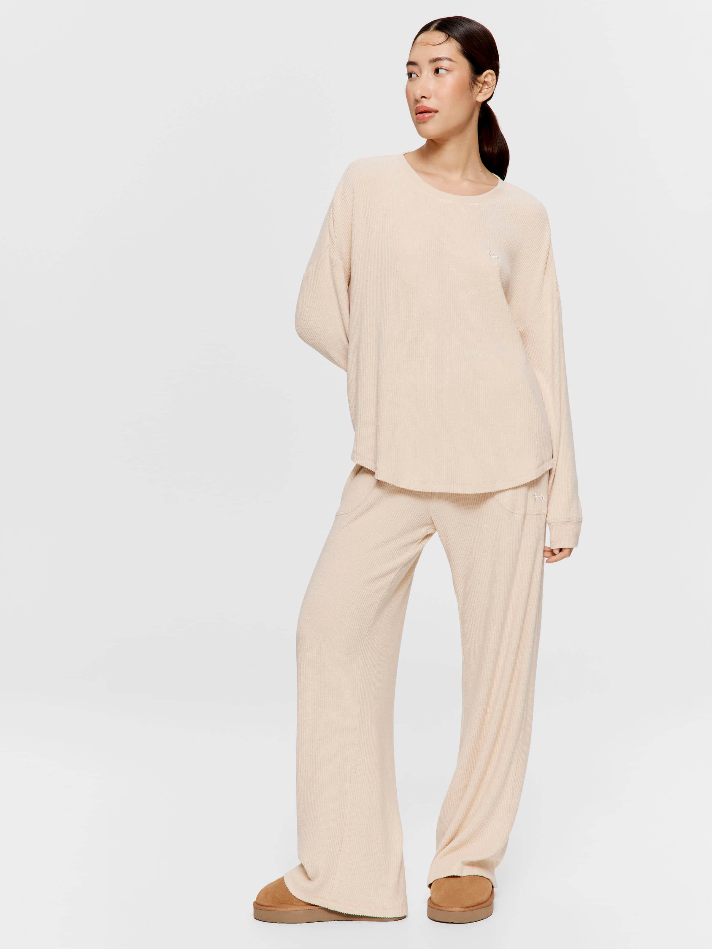 Image for Caramel Rib Sweater Top from Peter Alexander