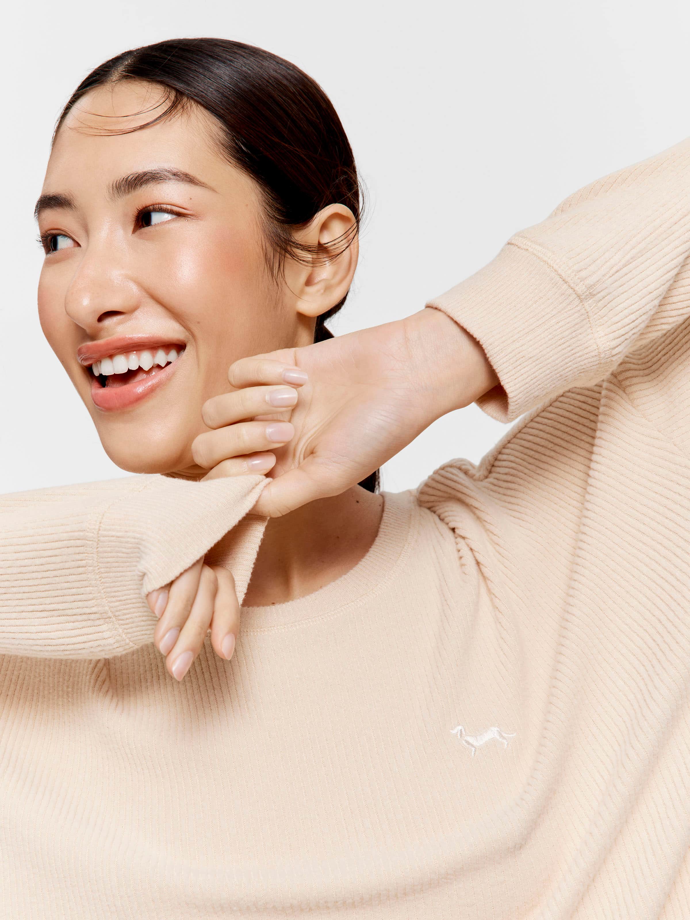 Caramel Rib Sweater Top