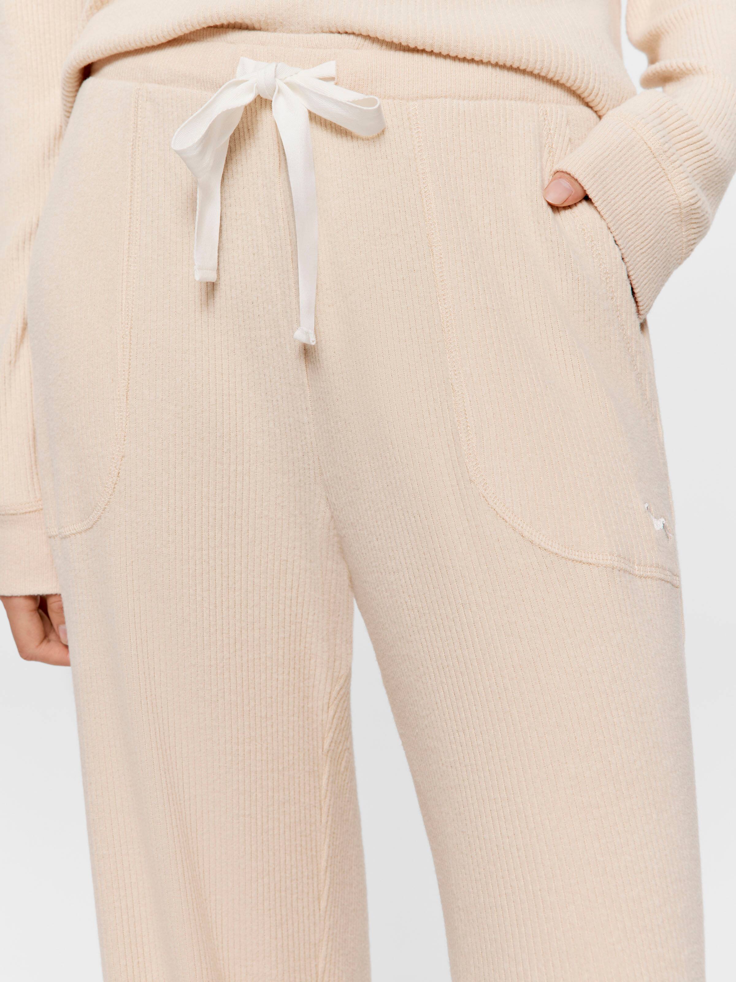 Image for Caramel Rib Wide Leg Pj Bottom from Peter Alexander