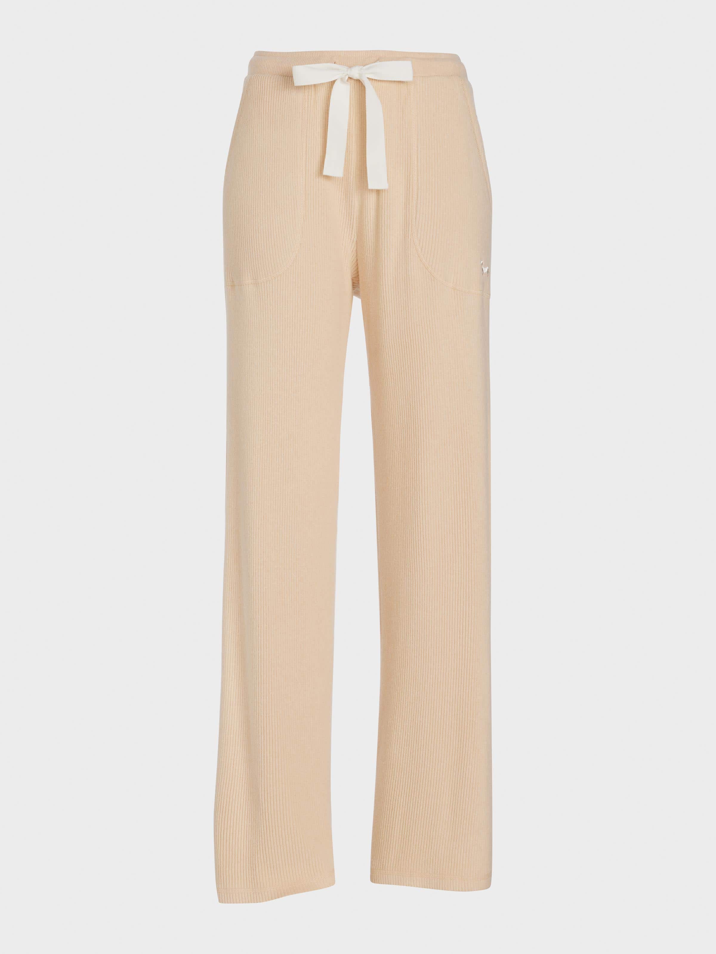 Image for Caramel Rib Wide Leg Pj Bottom from Peter Alexander