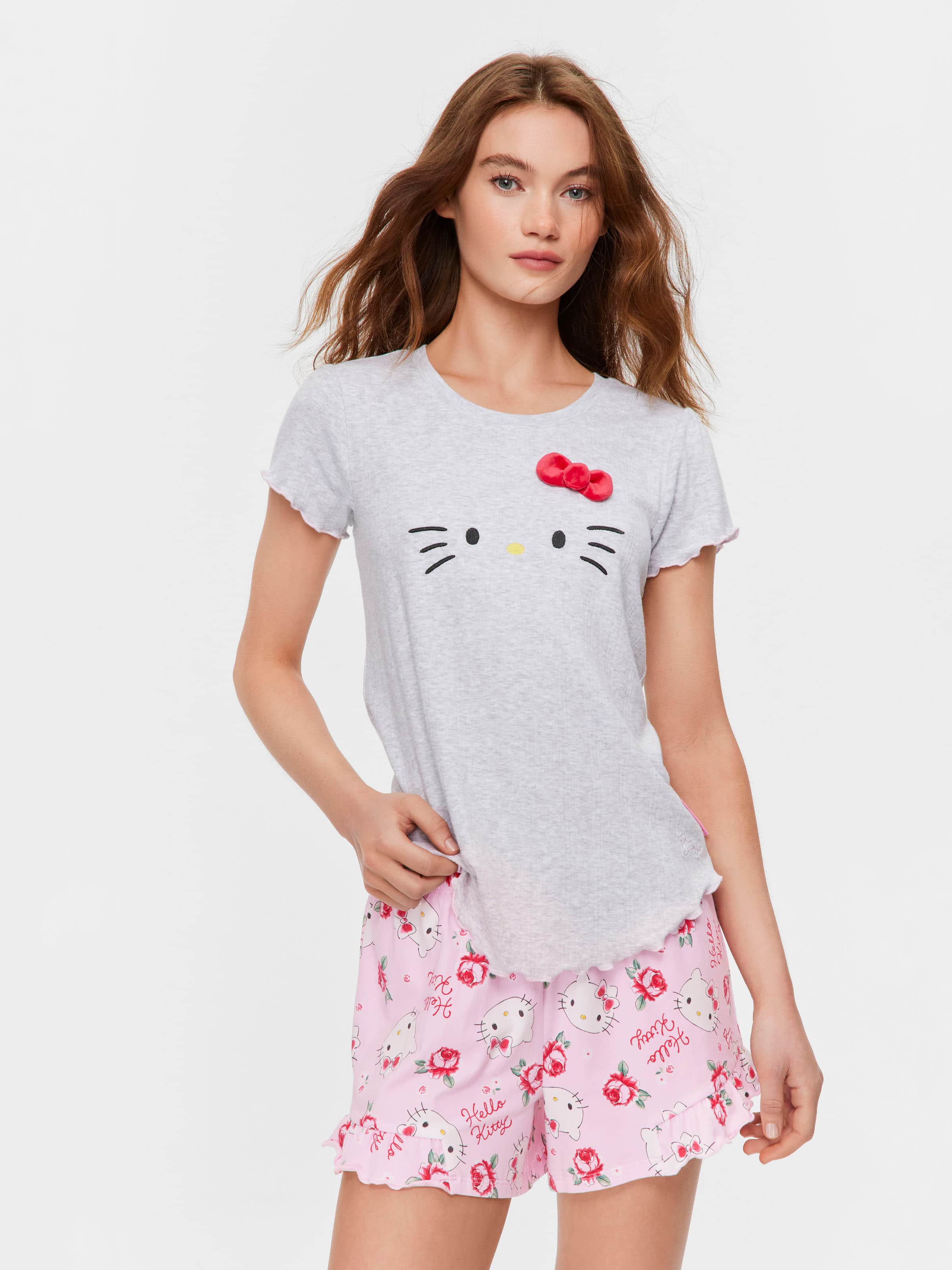 Hello Kitty Pointelle Tshirt