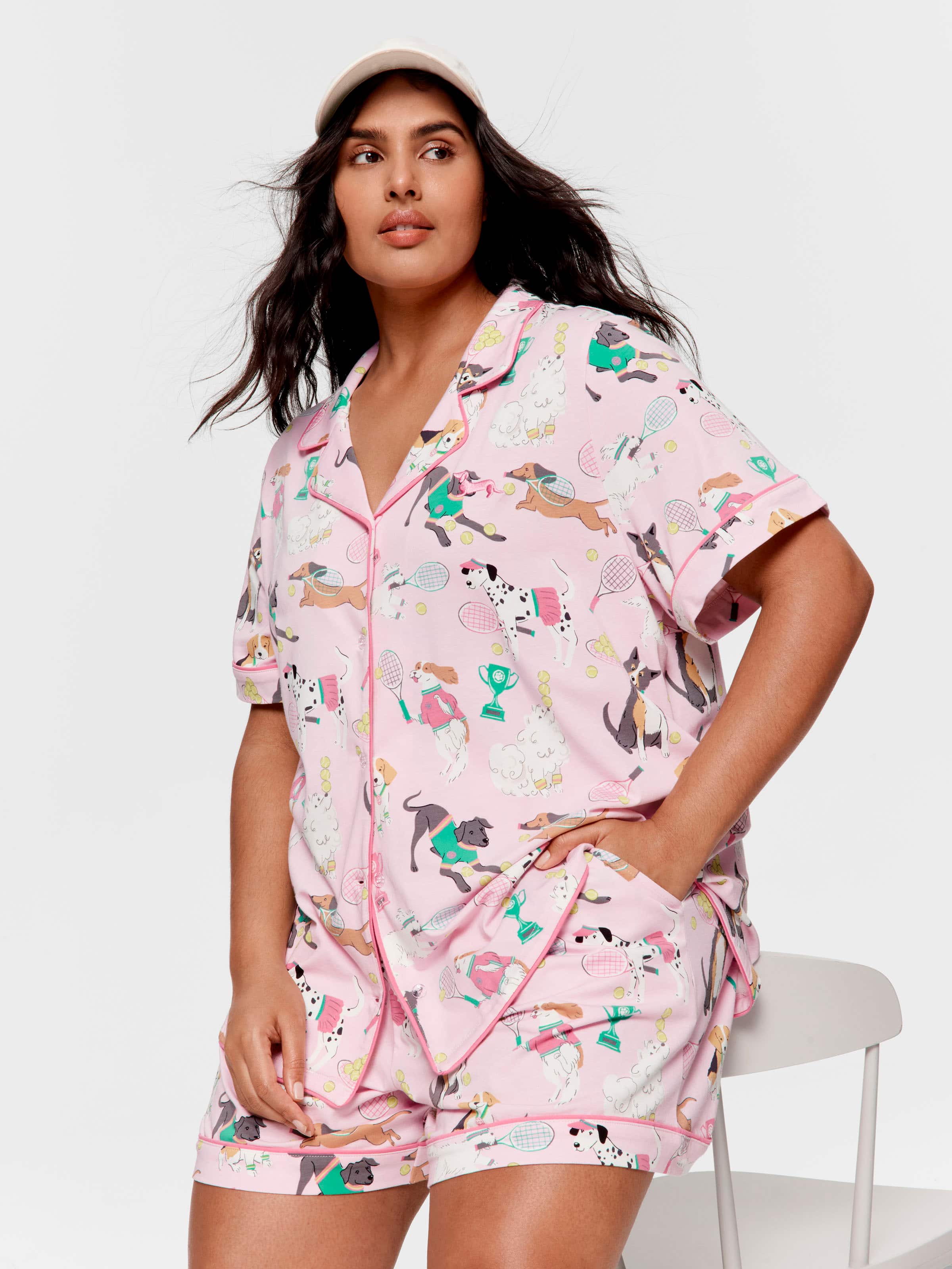 Image for P.A. Plus Dog Tennis Pj Set from Peter Alexander