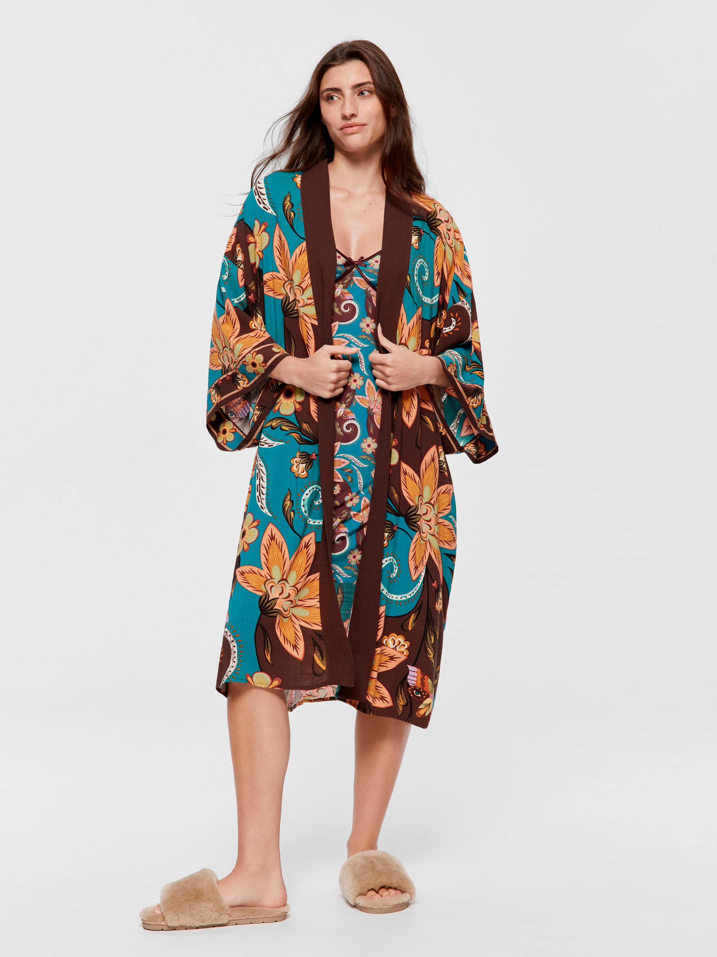 Image for Wallpaper Kimono Gown from Peter Alexander