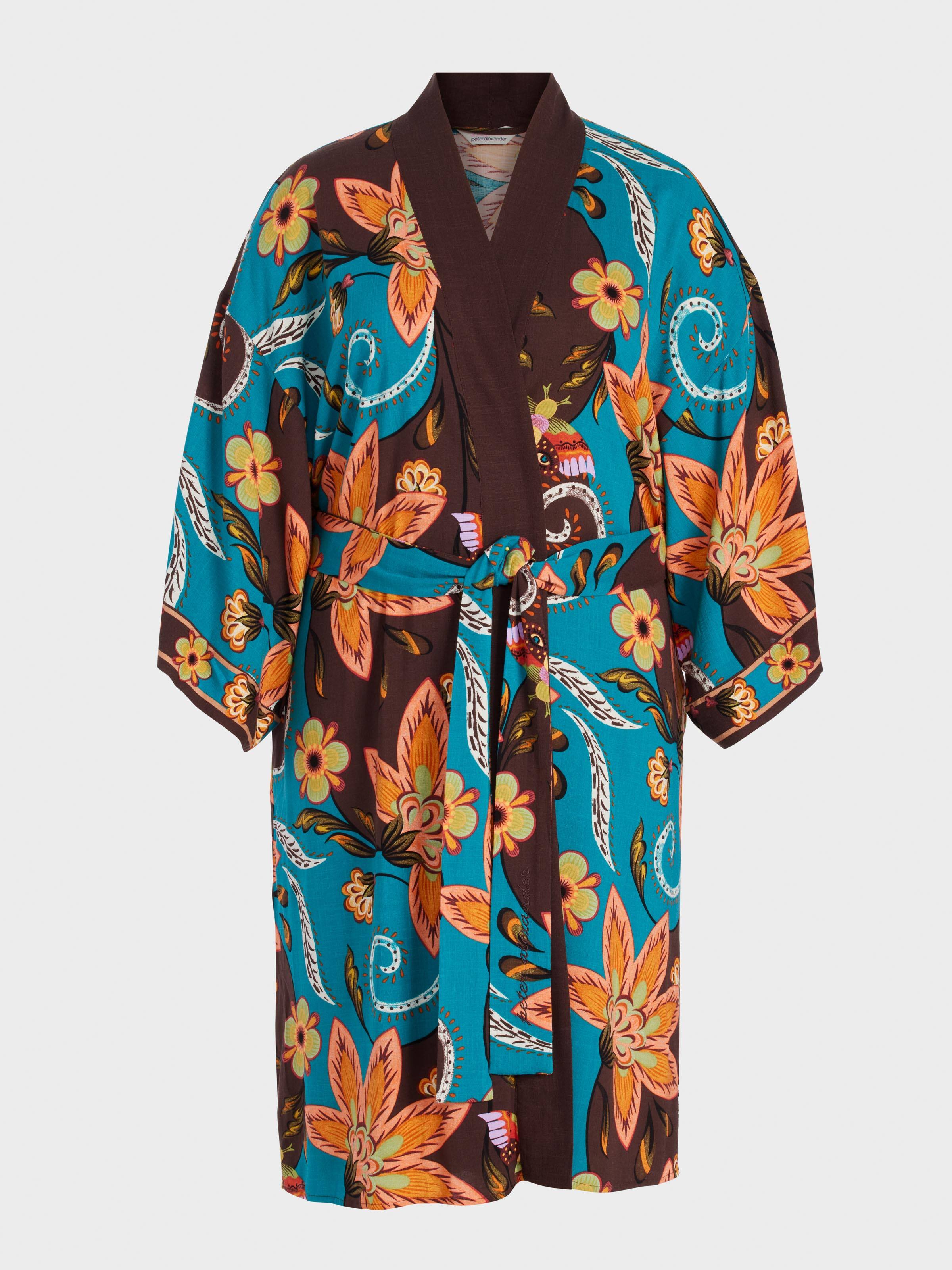 Image for P.A. Plus Wallpaper Kimono Dressing Gown from Peter Alexander