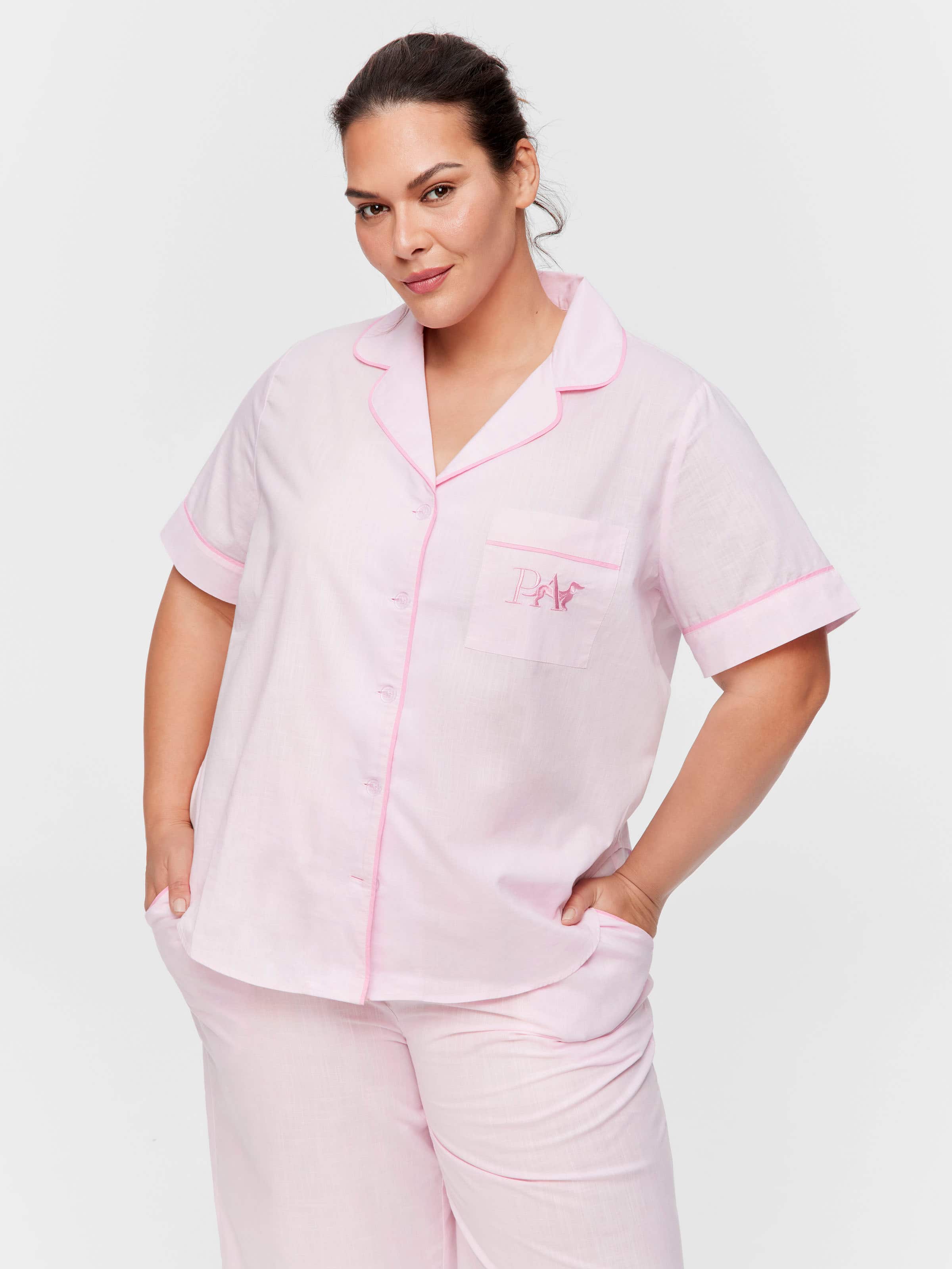 P.A. Plus Pink Classic Short Sleeve Shirt