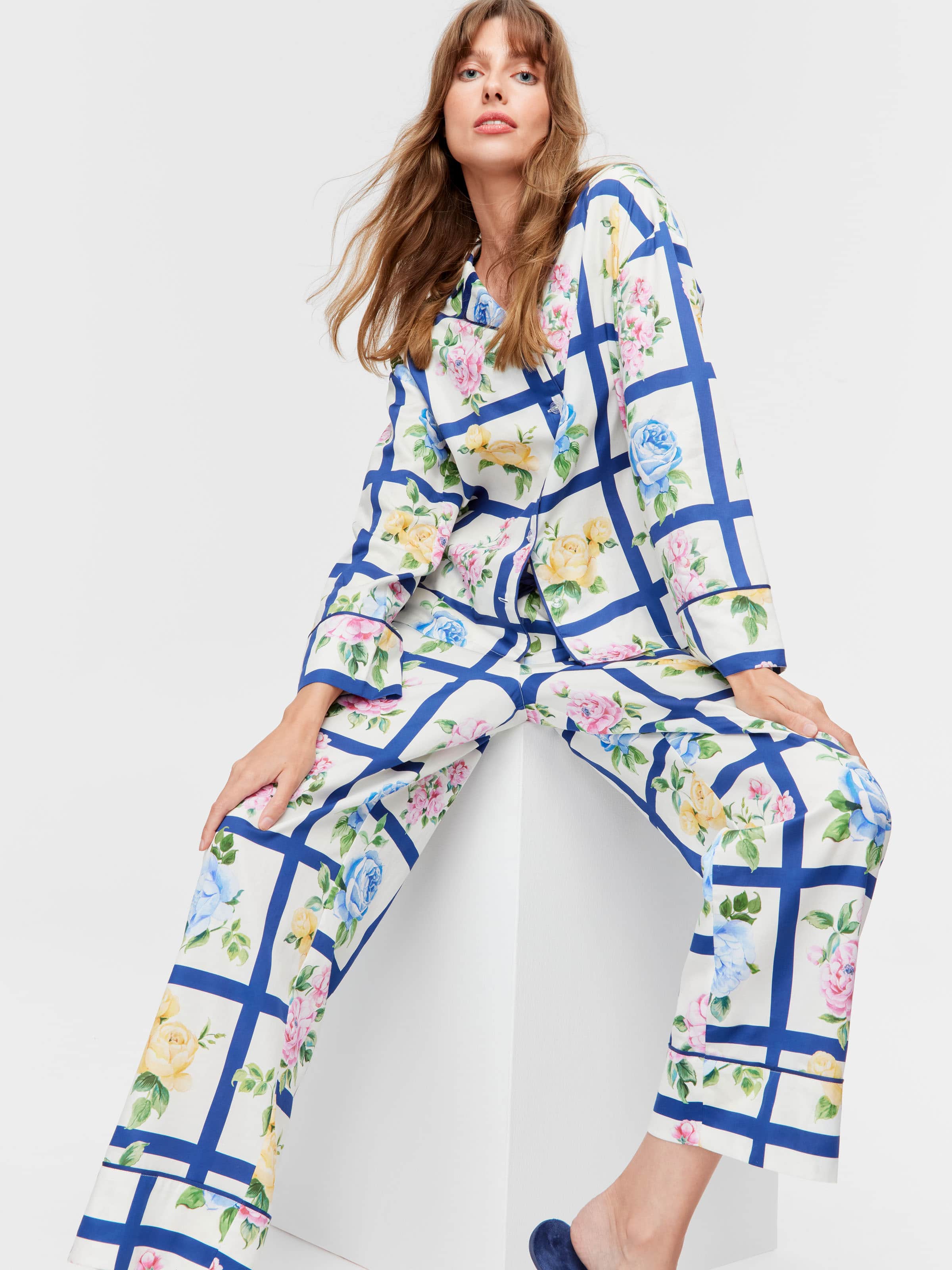 Floral Border Pj Set