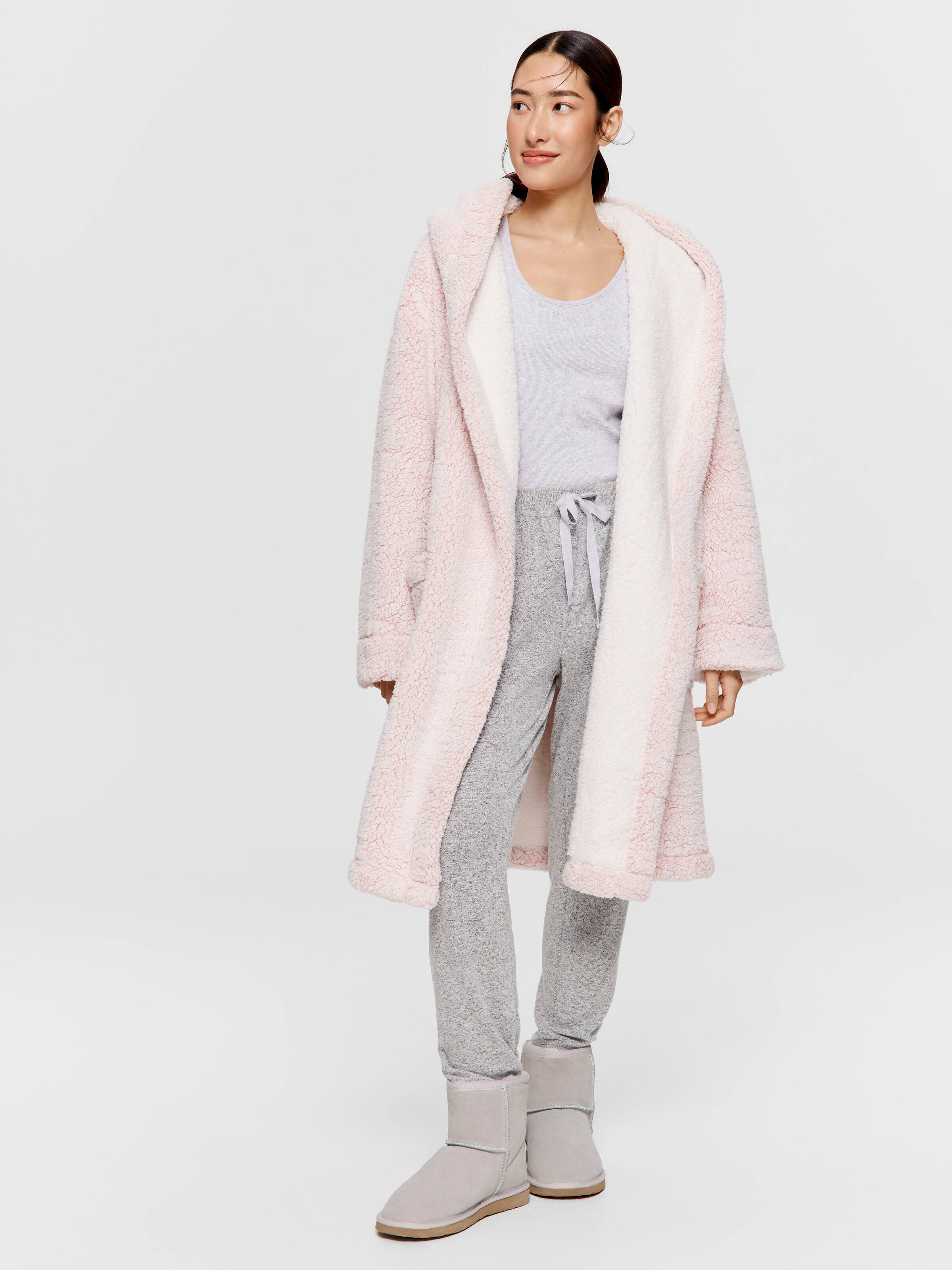 Sherpa Hooded Dressing Gown