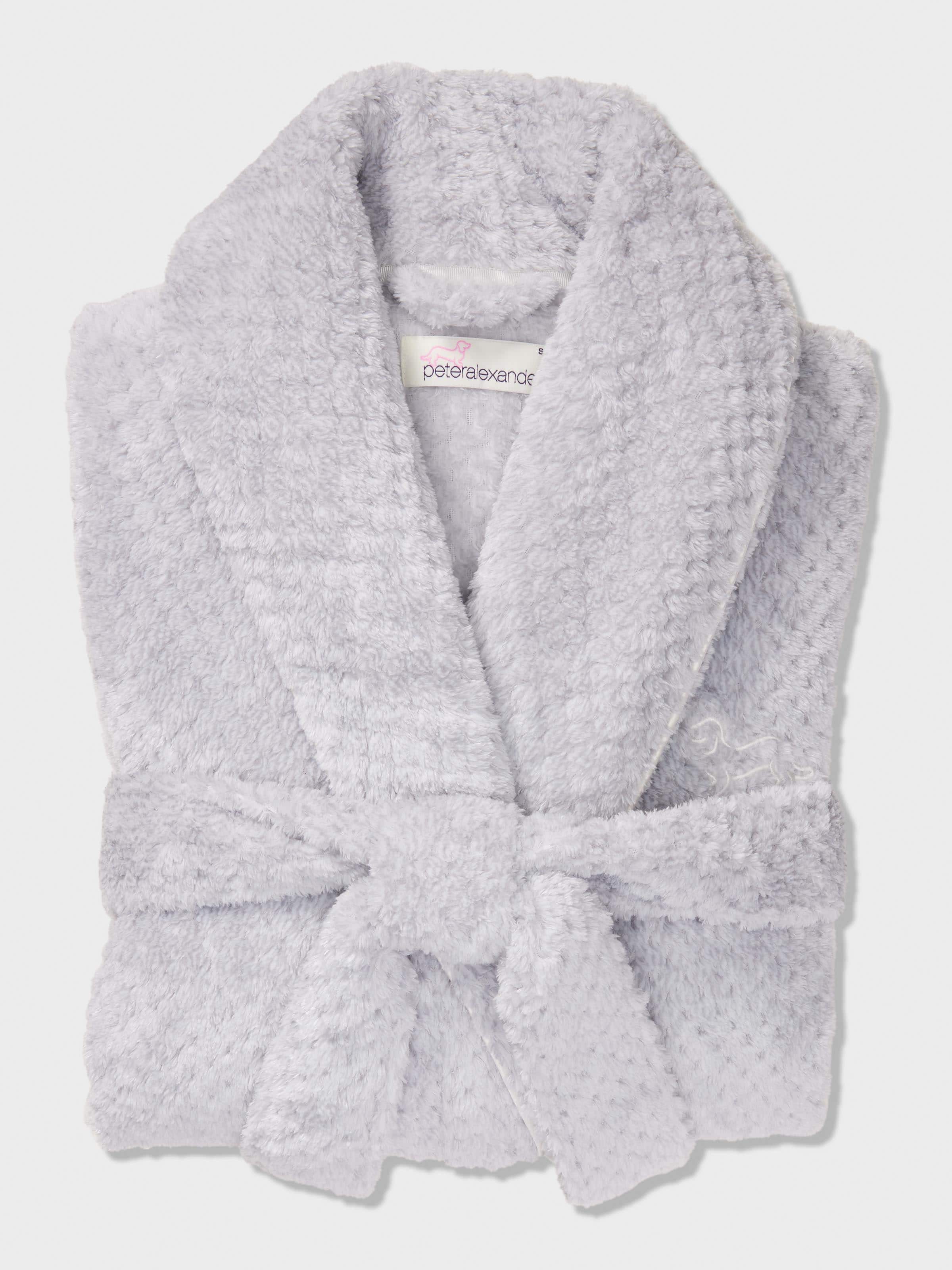 Image for P.A. Plus Grey Jacquard Dressing Gown from Peter Alexander
