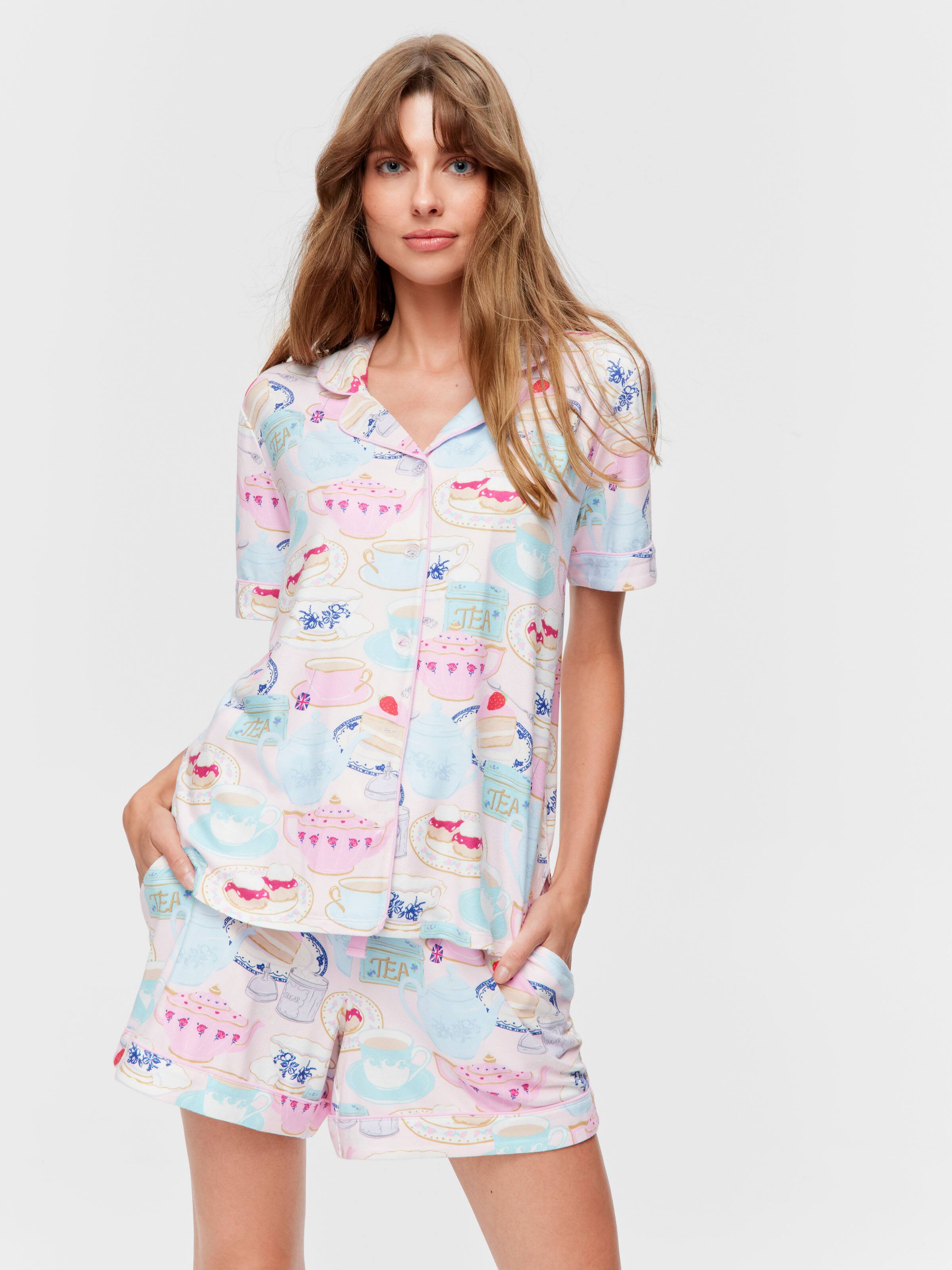 Tea Party Shortie Pj Set