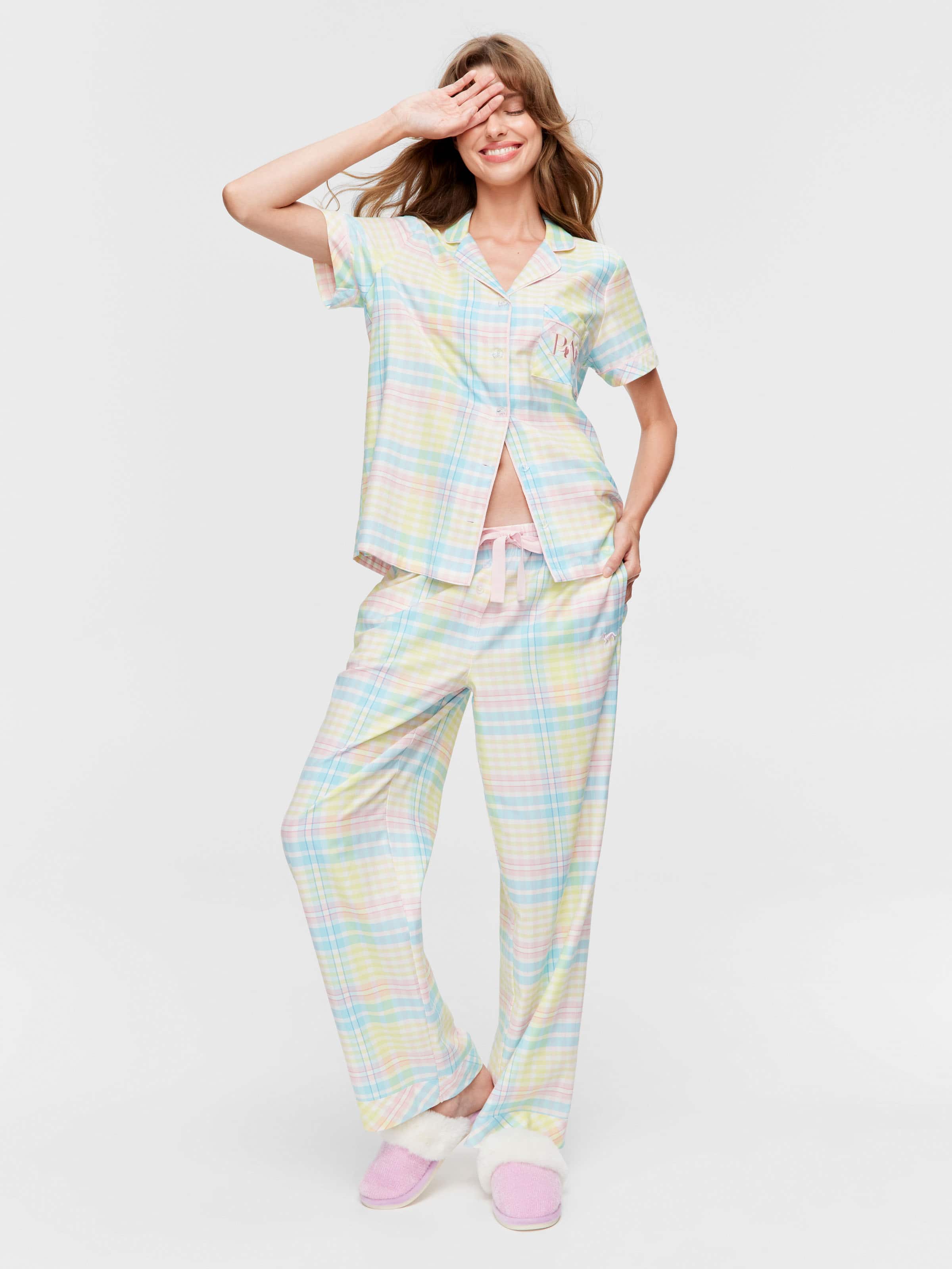Pretty Check Pj Bottom