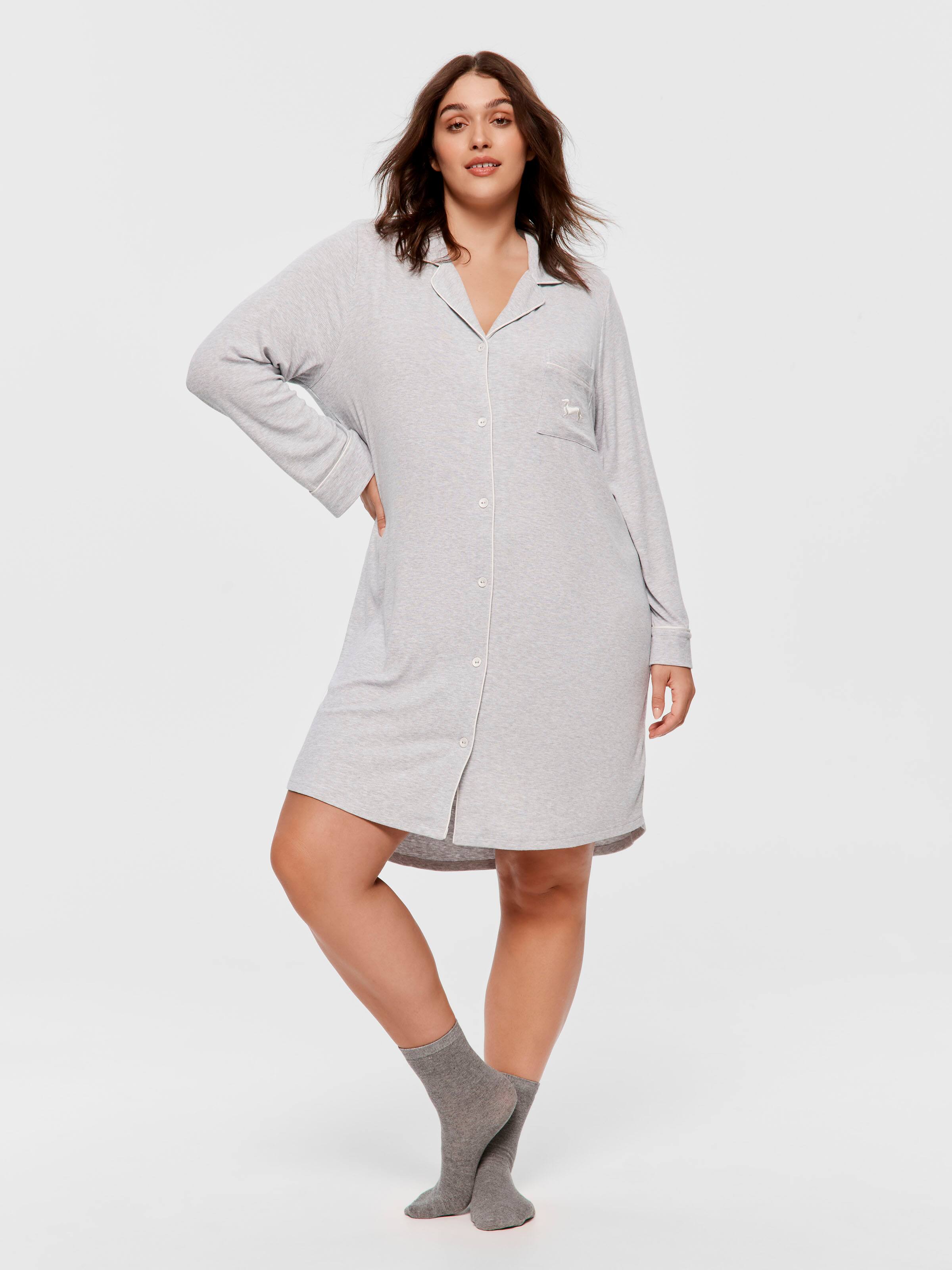 P.A. Plus Bamboo Knit Nightshirt