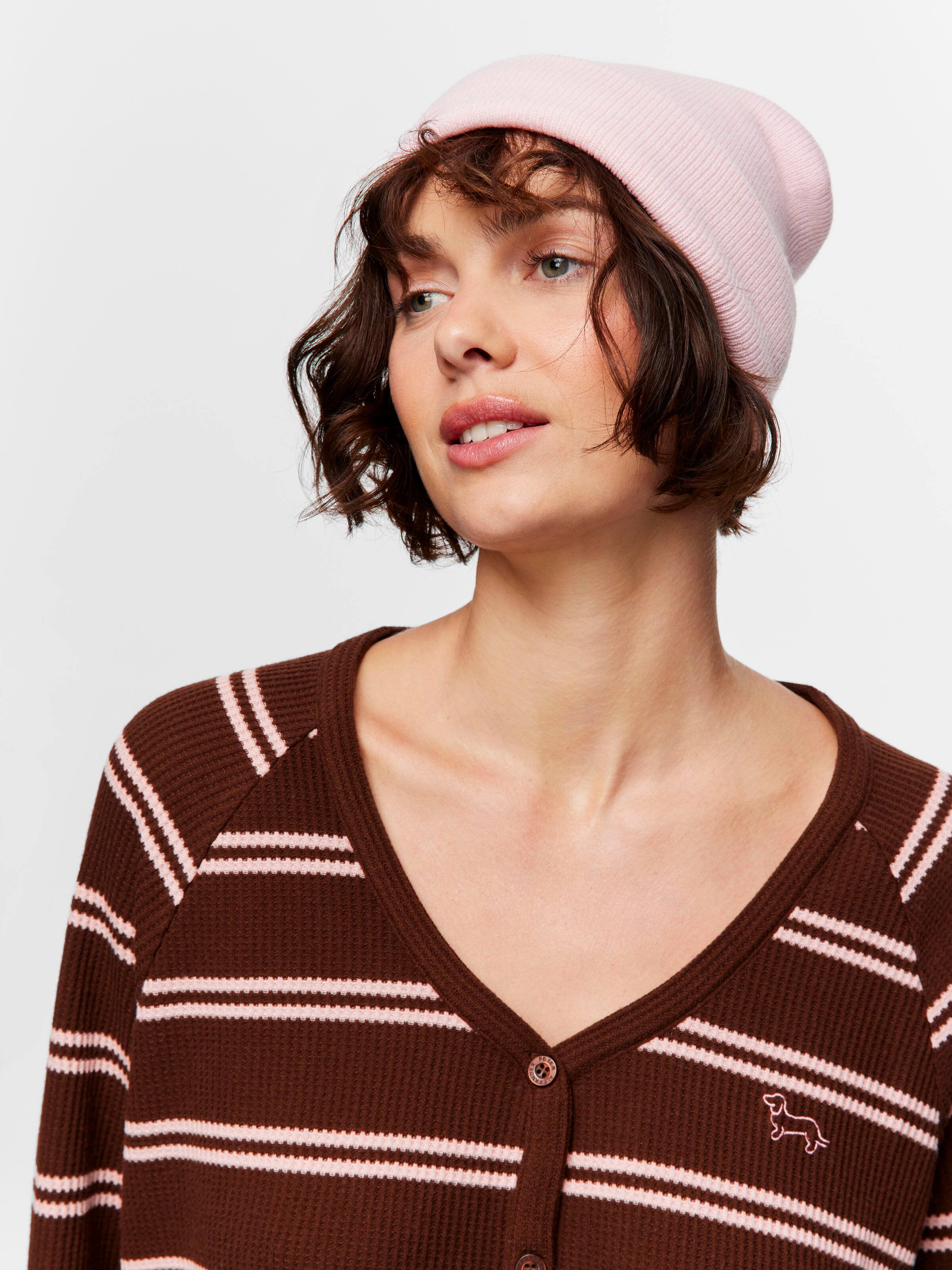 Waffle Stripe Cardigan