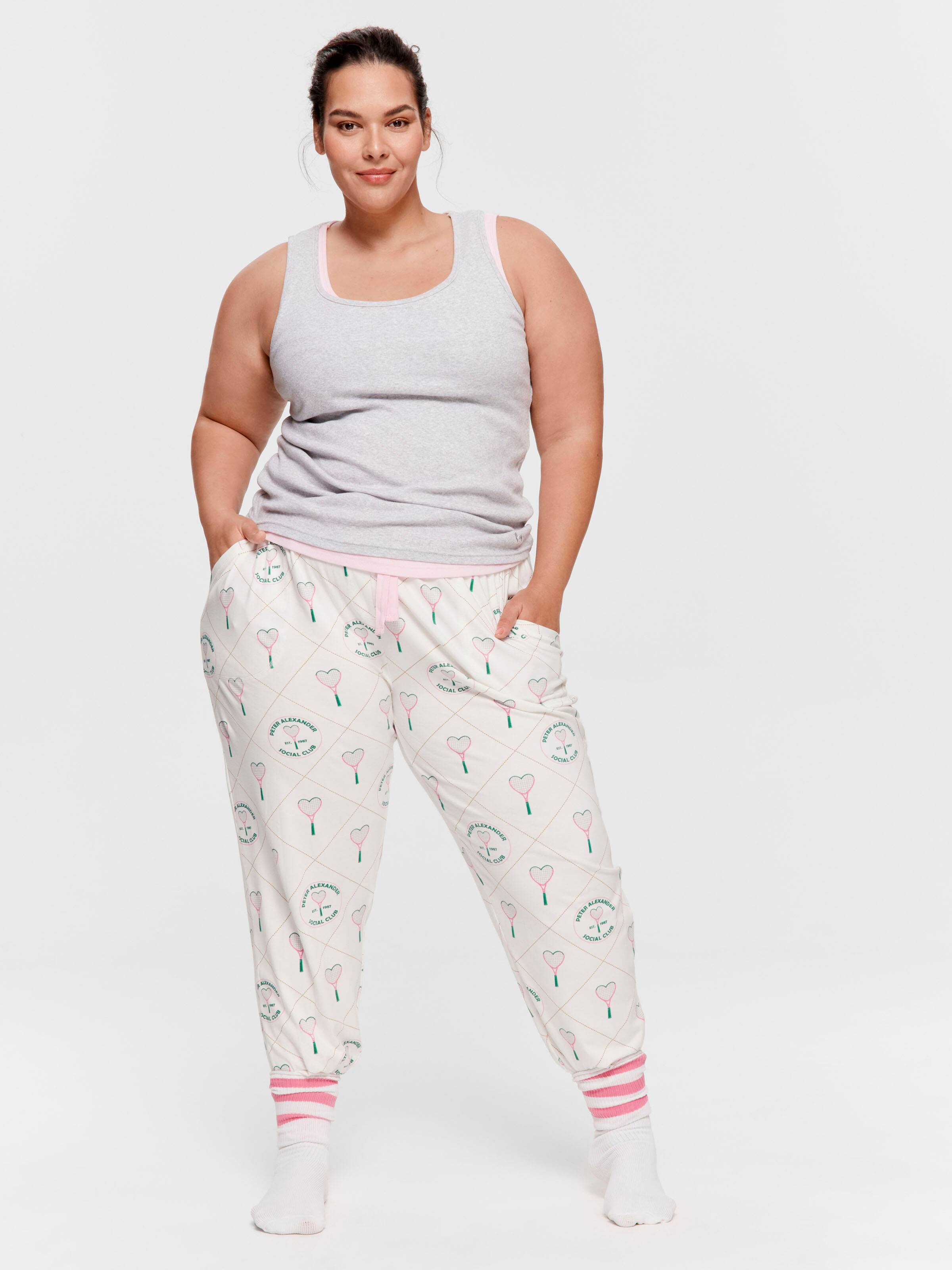 P.A. Plus Heart Tennis Easy Pj Bottom