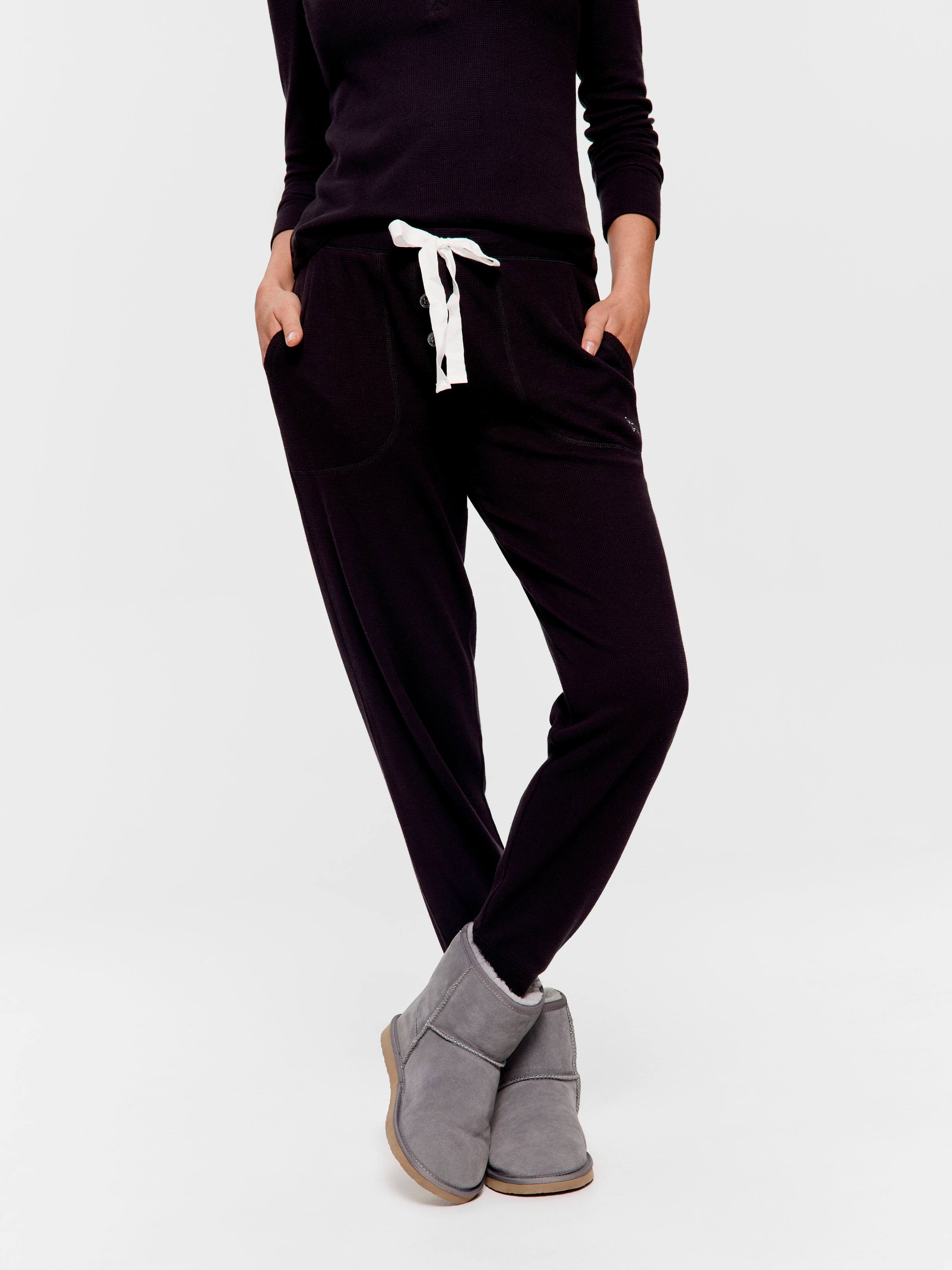 Black Waffle Easy Pj Bottom