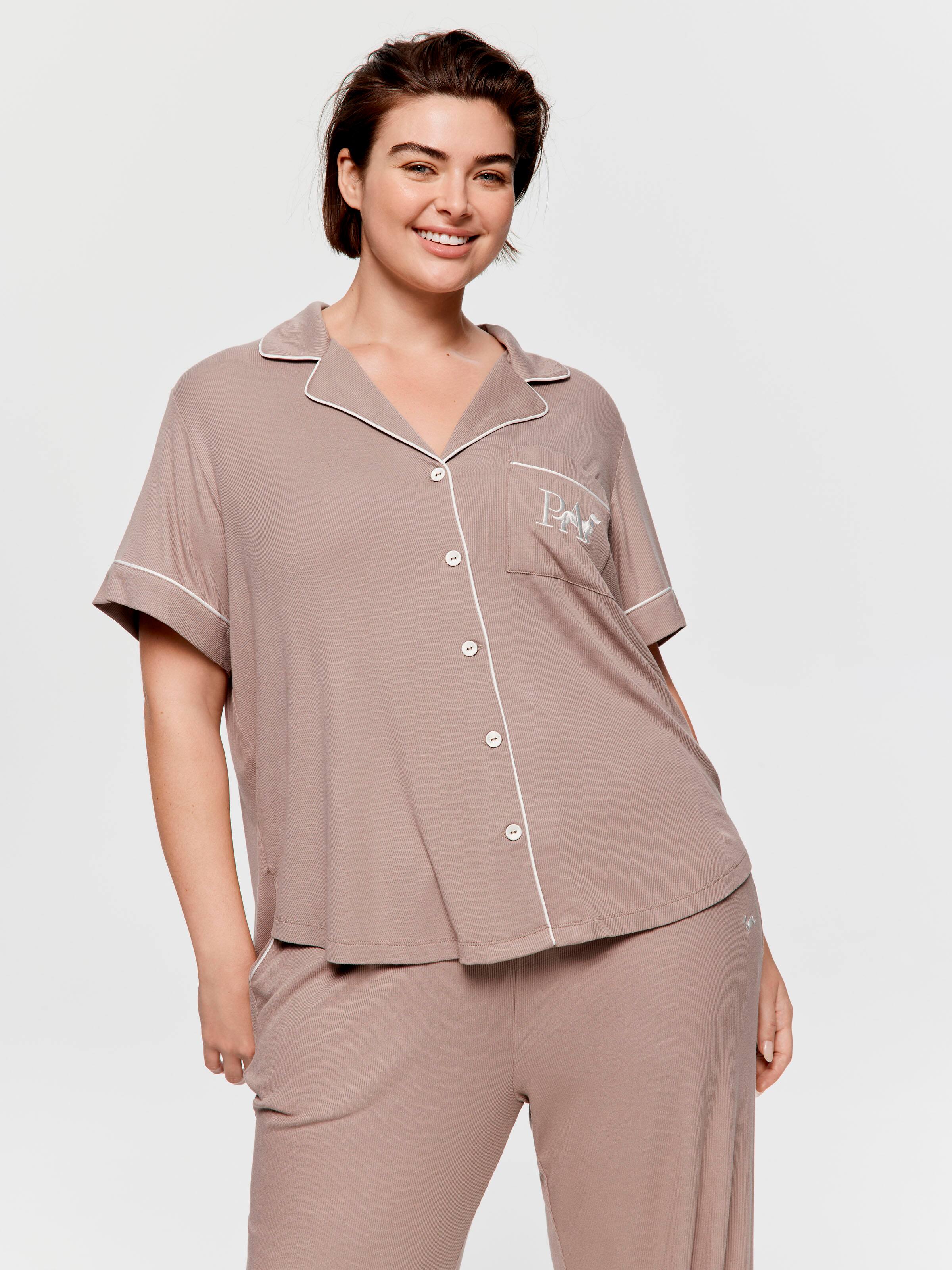 P.A. Plus Stone Bamboo Rib Short Sleeve Shirt