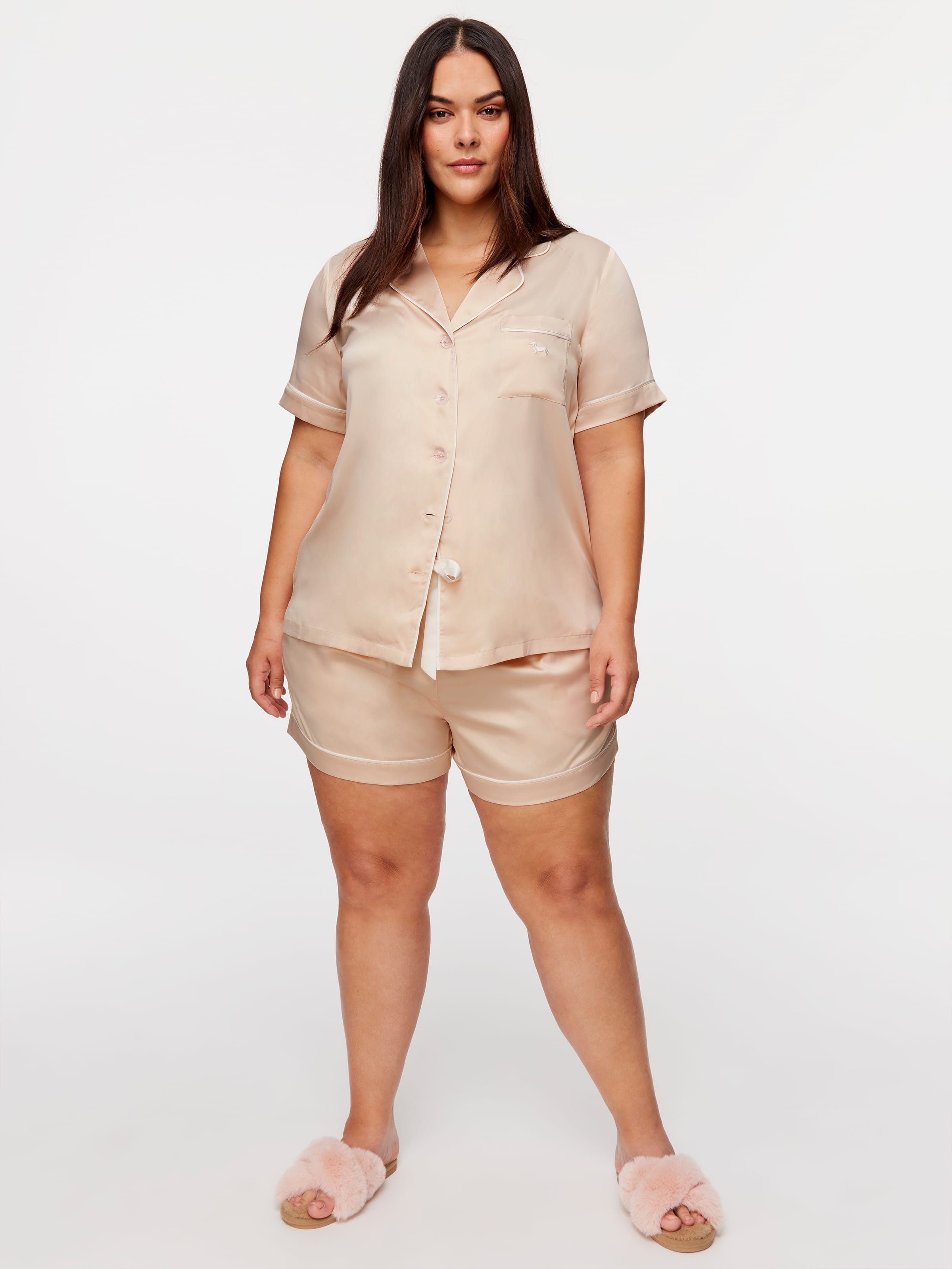 Image for P.A. Plus Nude Chic Satin Pj Set from Peter Alexander
