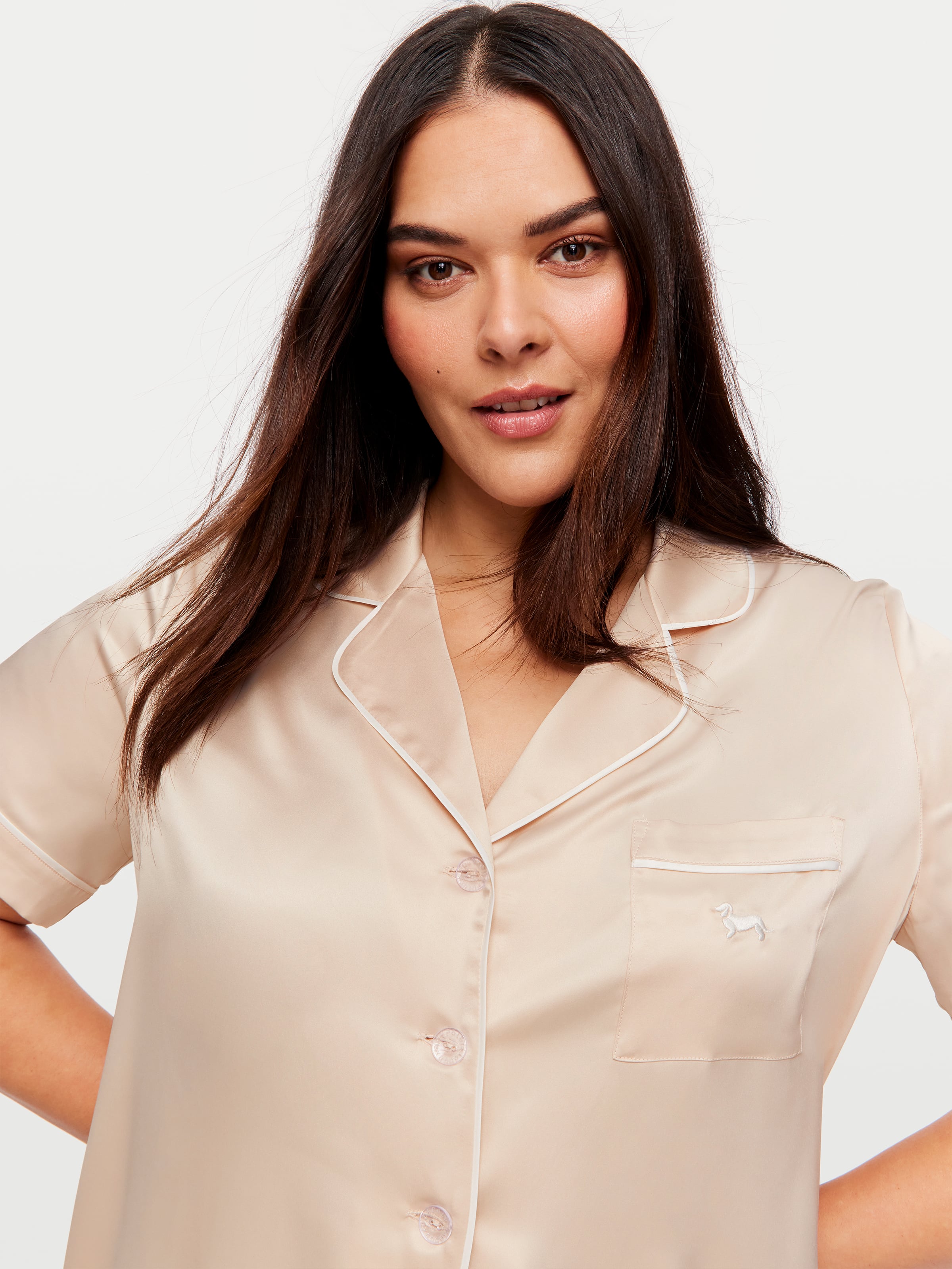 Image for P.A. Plus Nude Chic Satin Pj Set from Peter Alexander