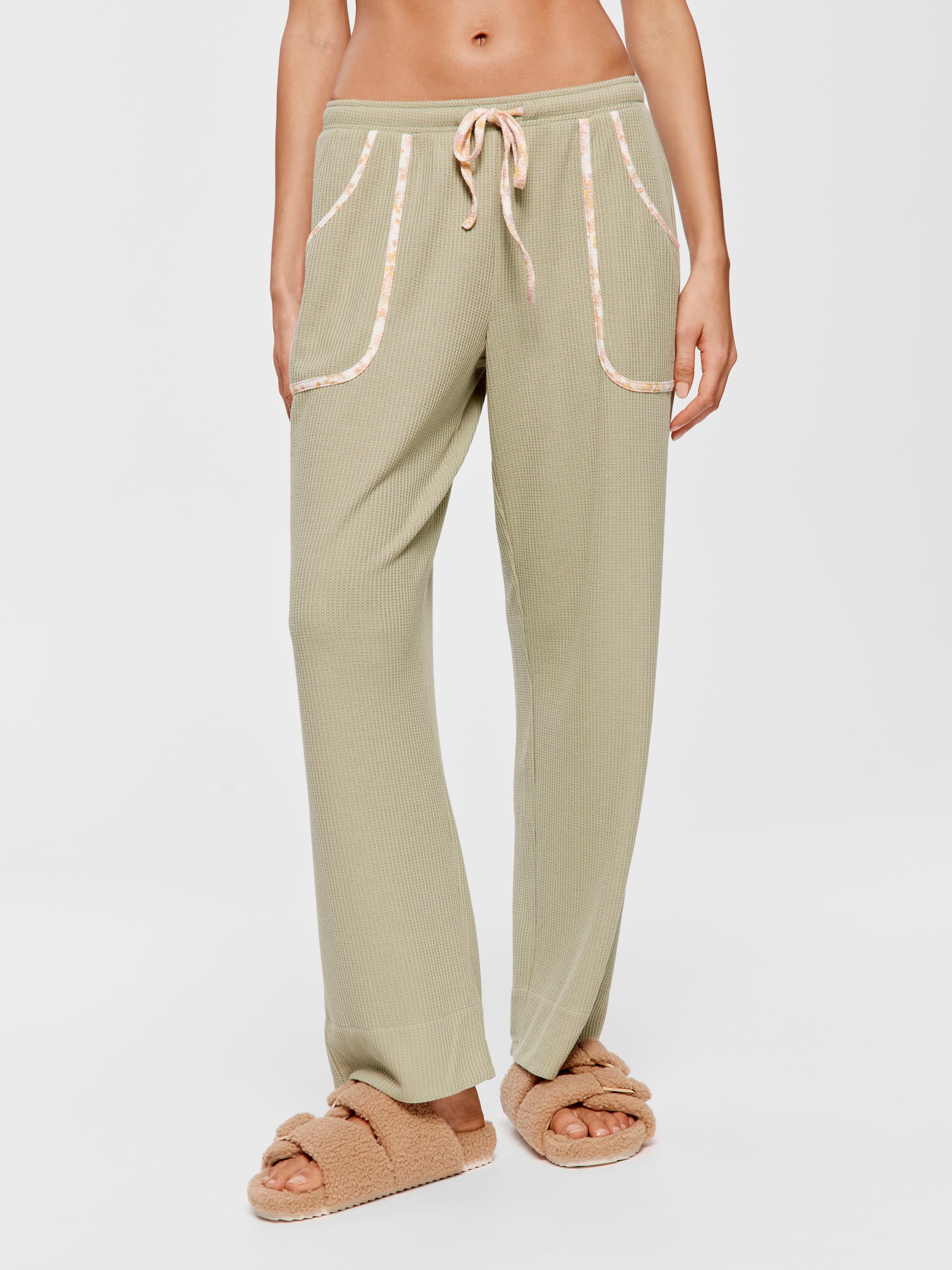 Waffle Straight Leg Pj Bottom