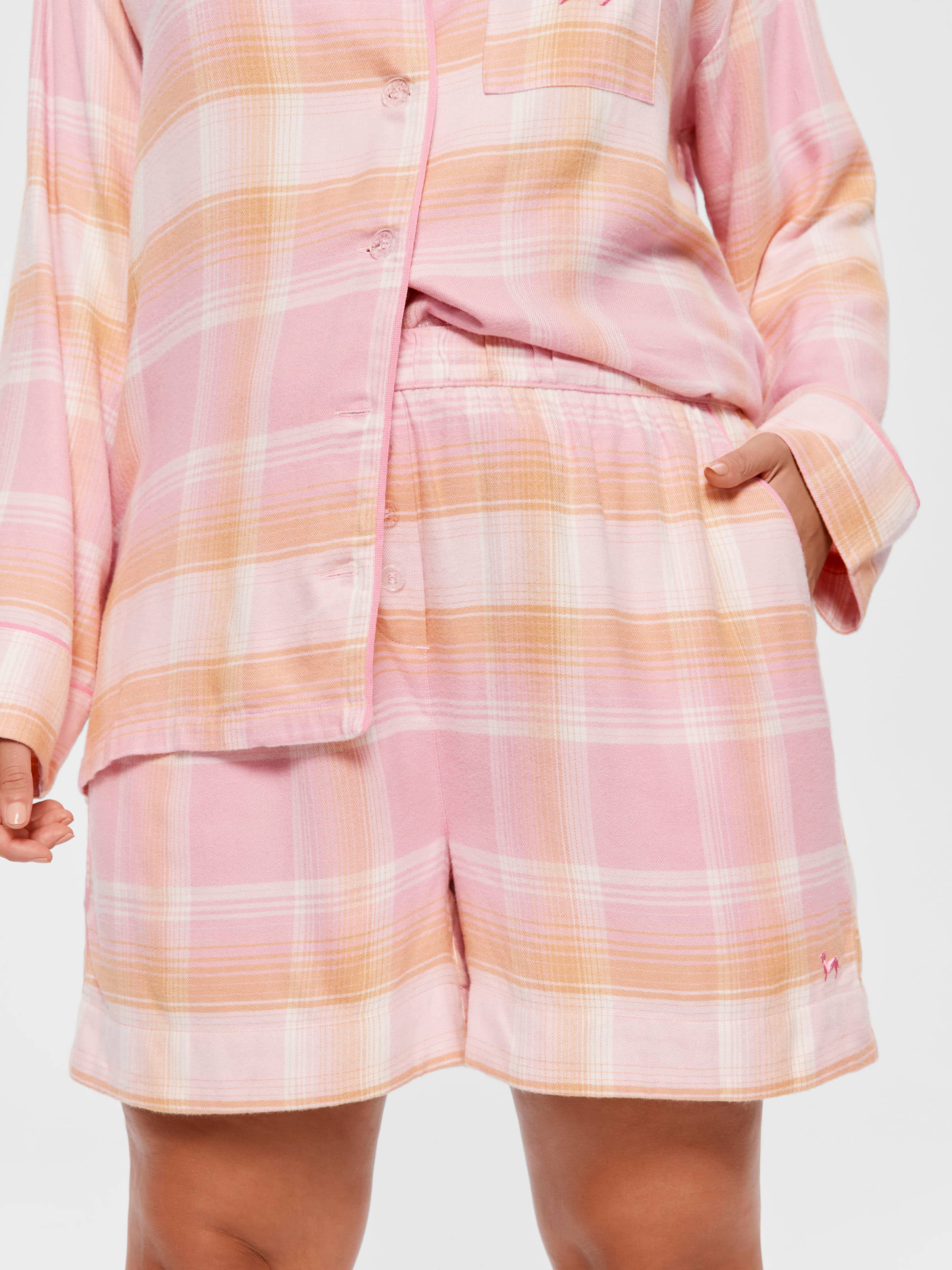 P.A. Plus Pink Check Short