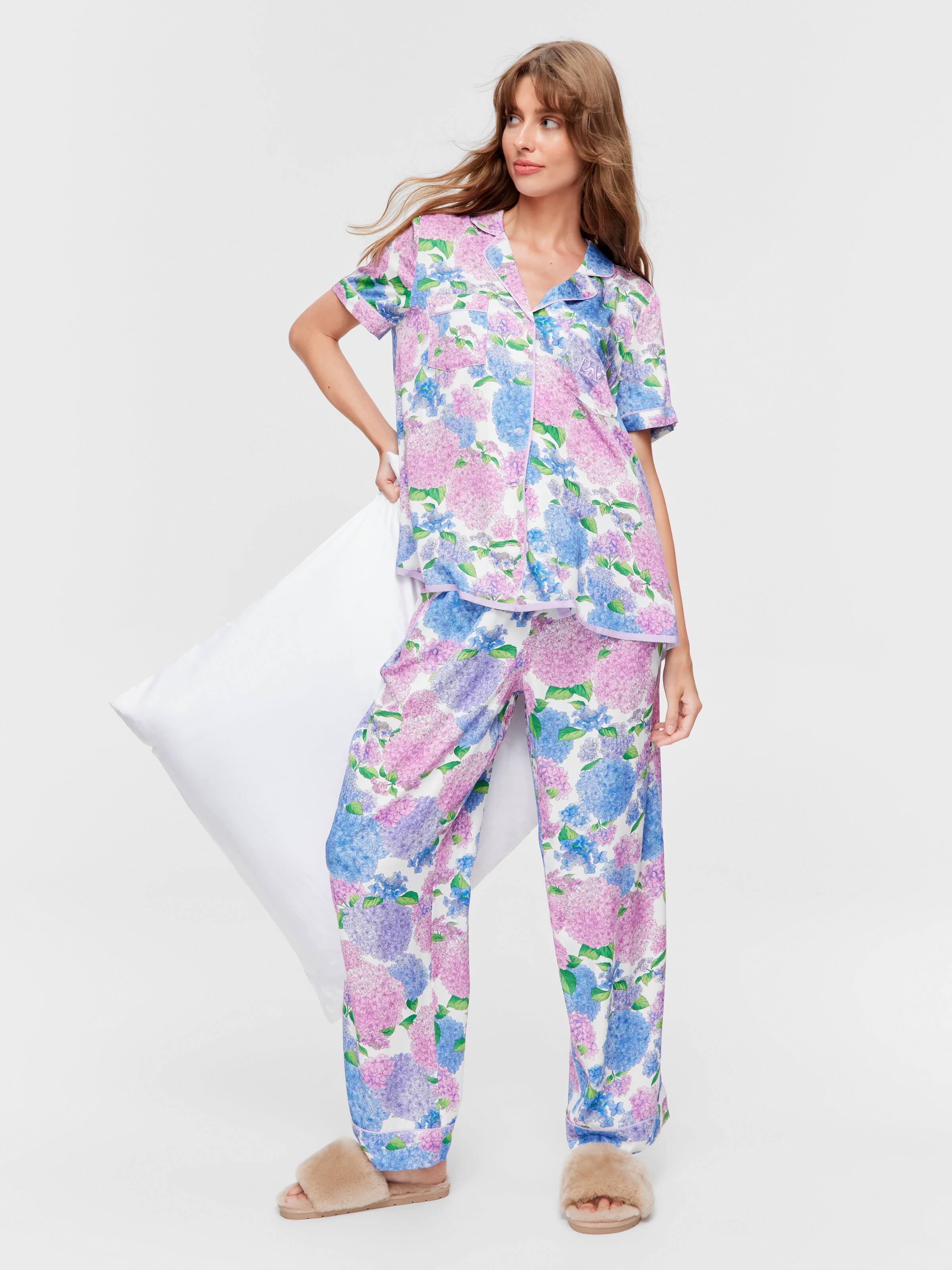 Lilac Floral Pj Set
