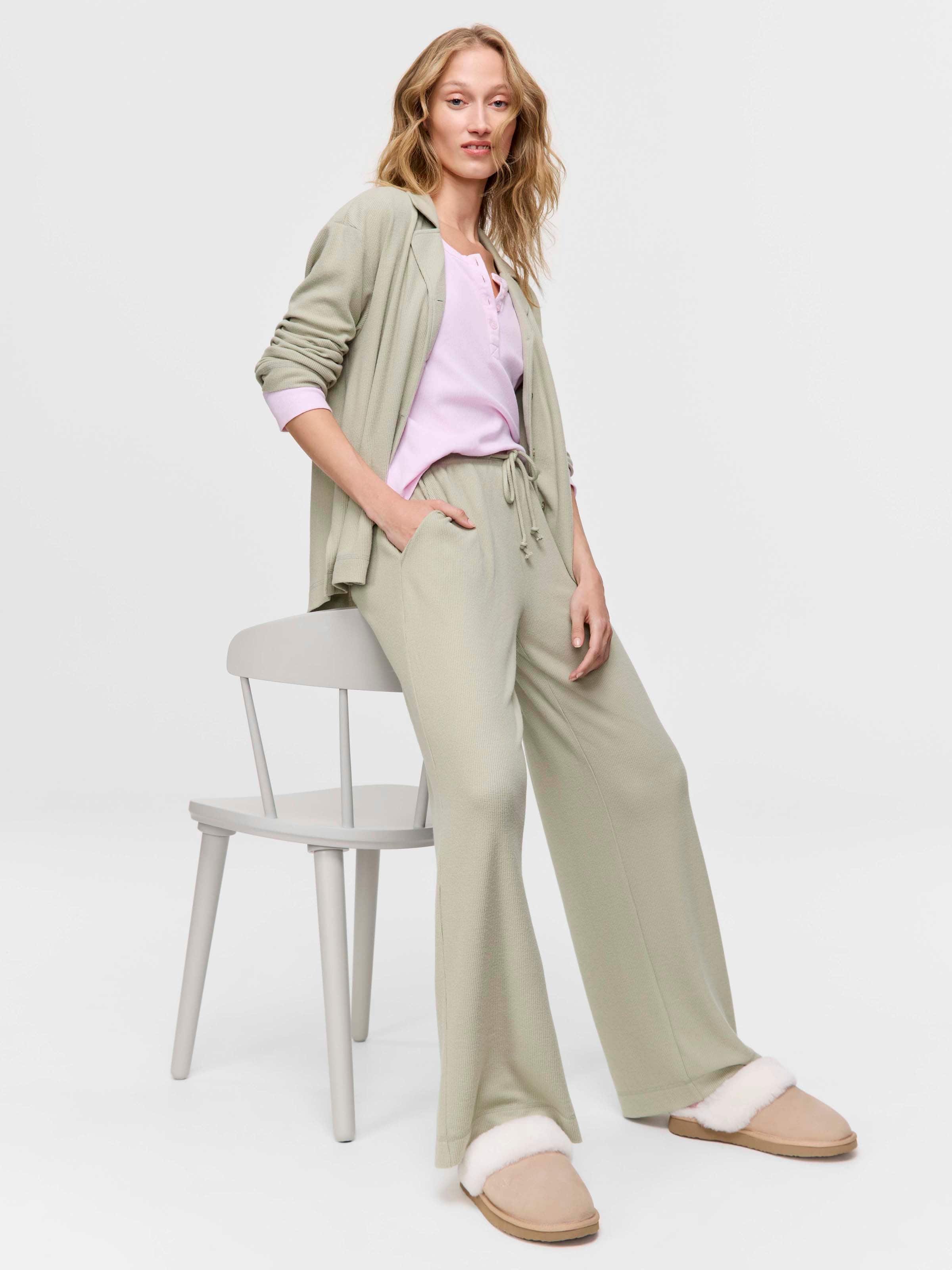 Soft Waffle Long Pj Set