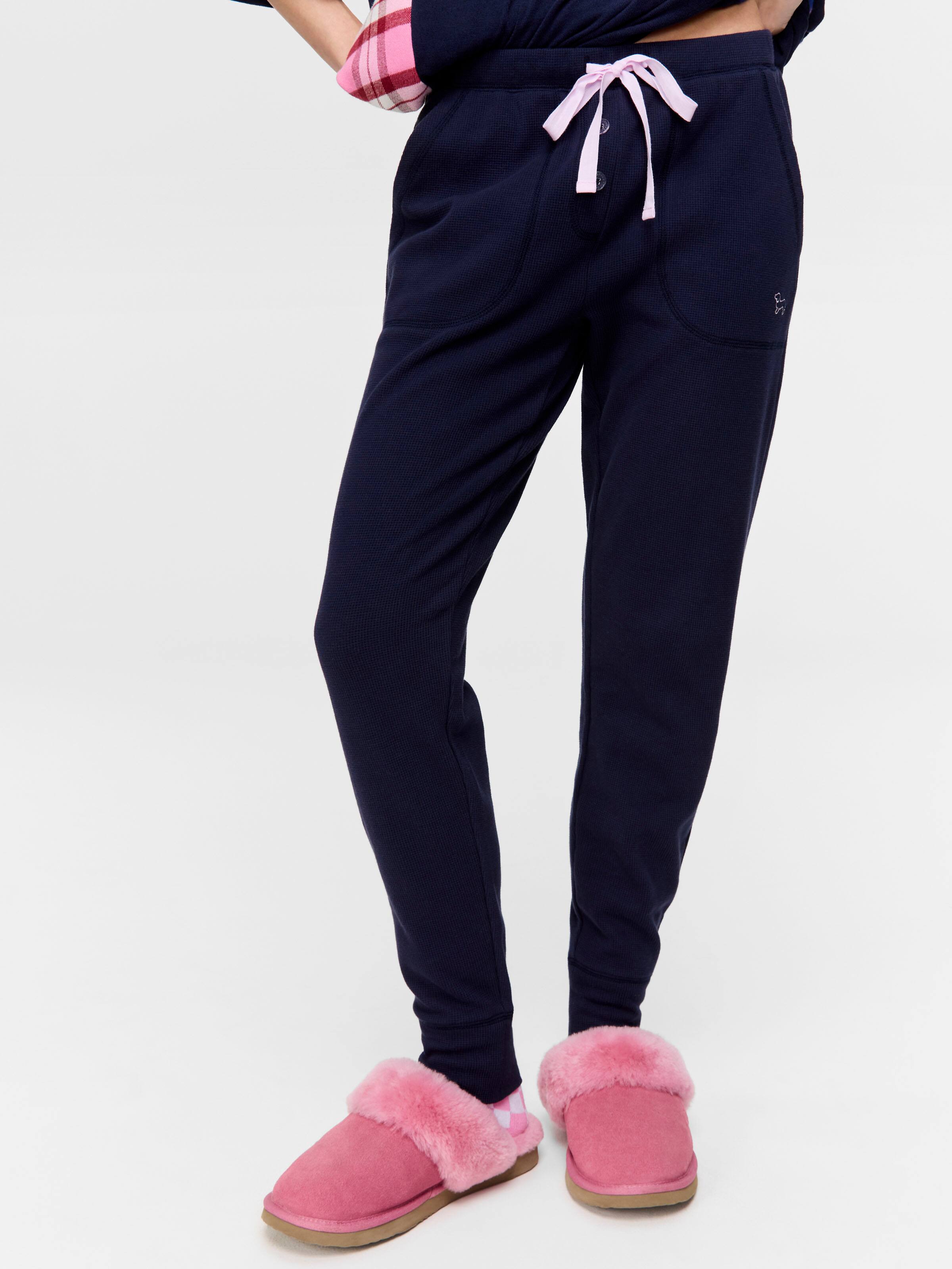 Navy Waffle Pj Bottom