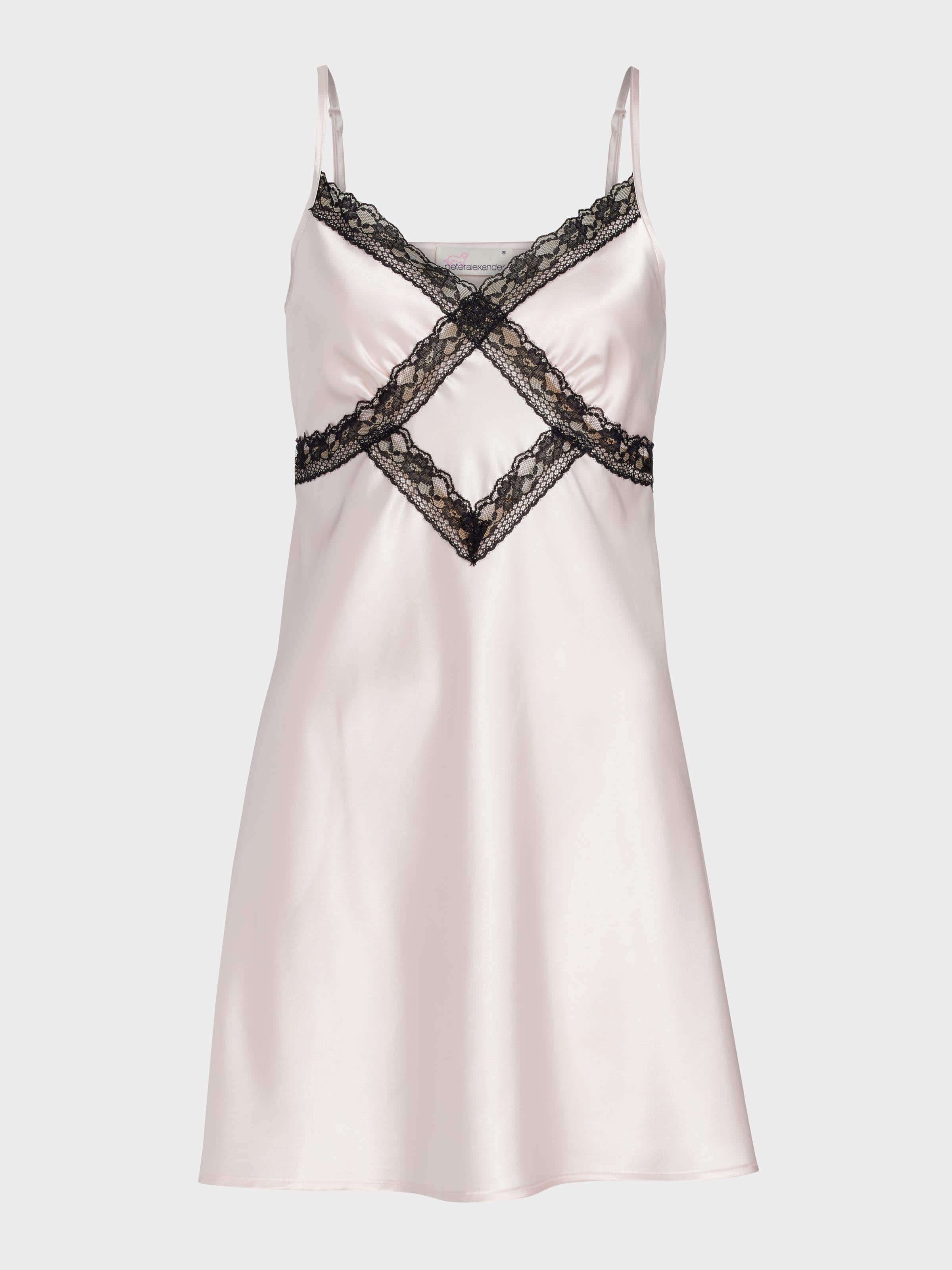 Image for Lace Trim Satin Cami Slip from Peter Alexander