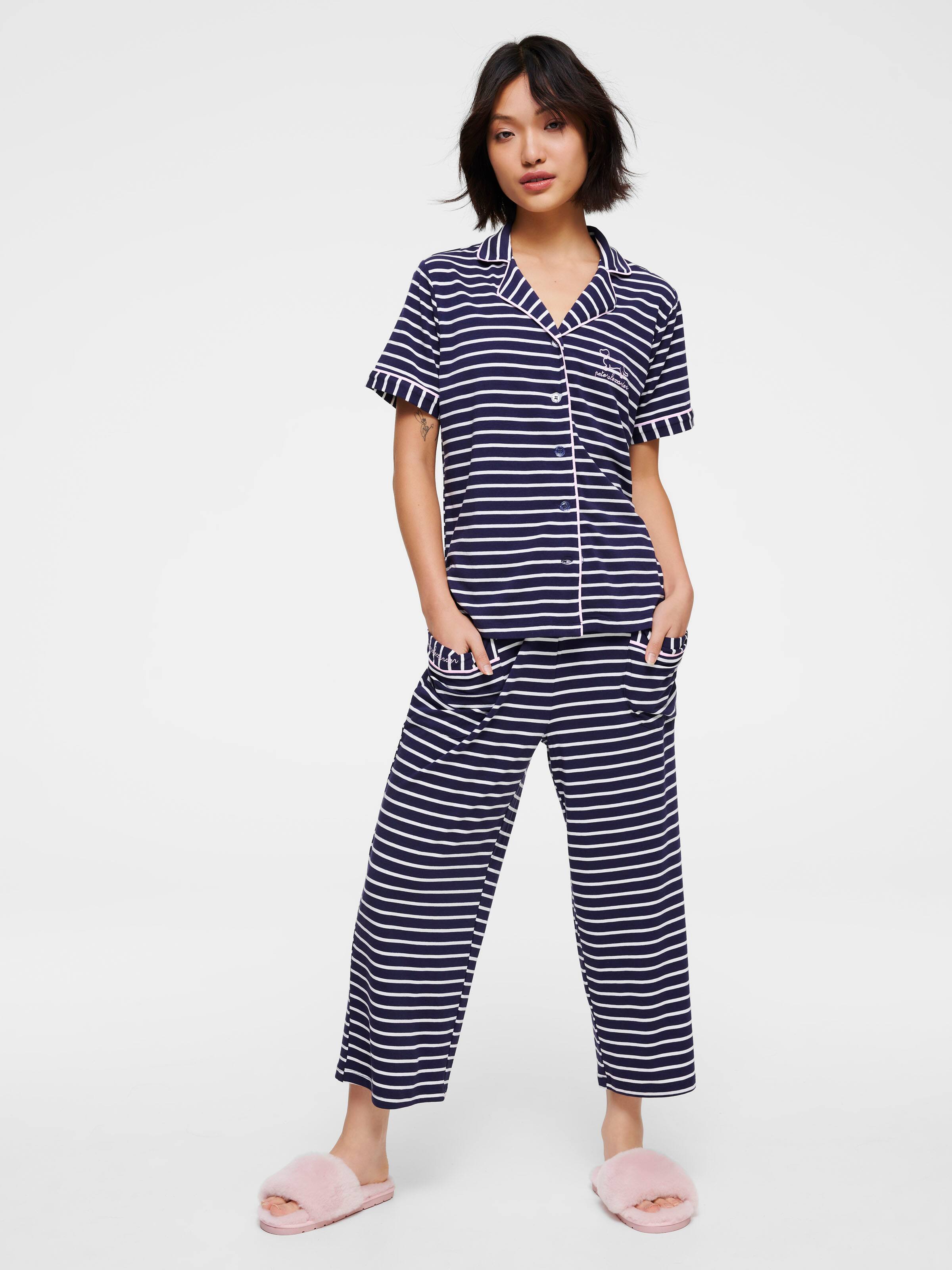 Image for Navy Stripe Shirt from Peter Alexander