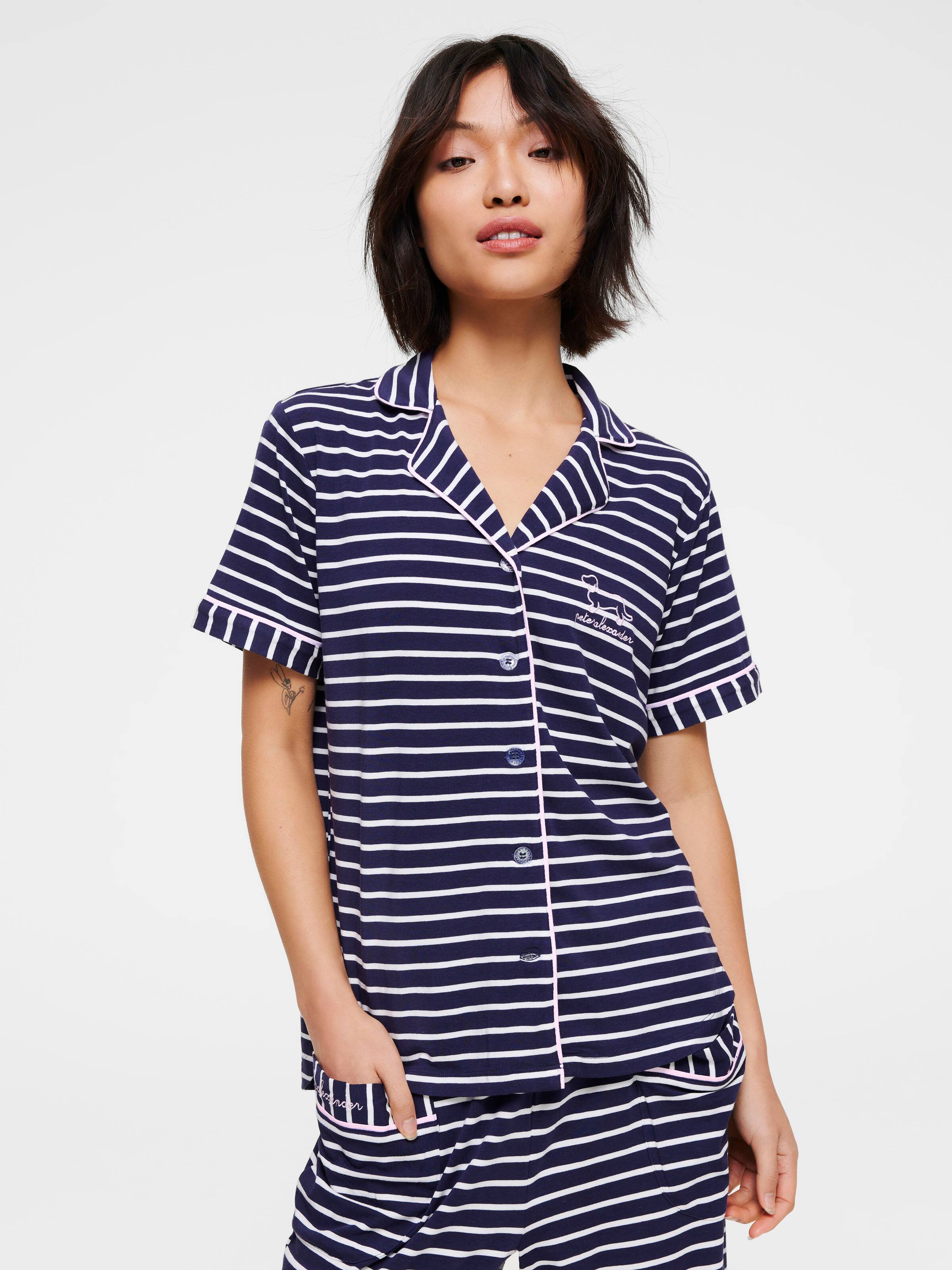 Navy Stripe Shirt