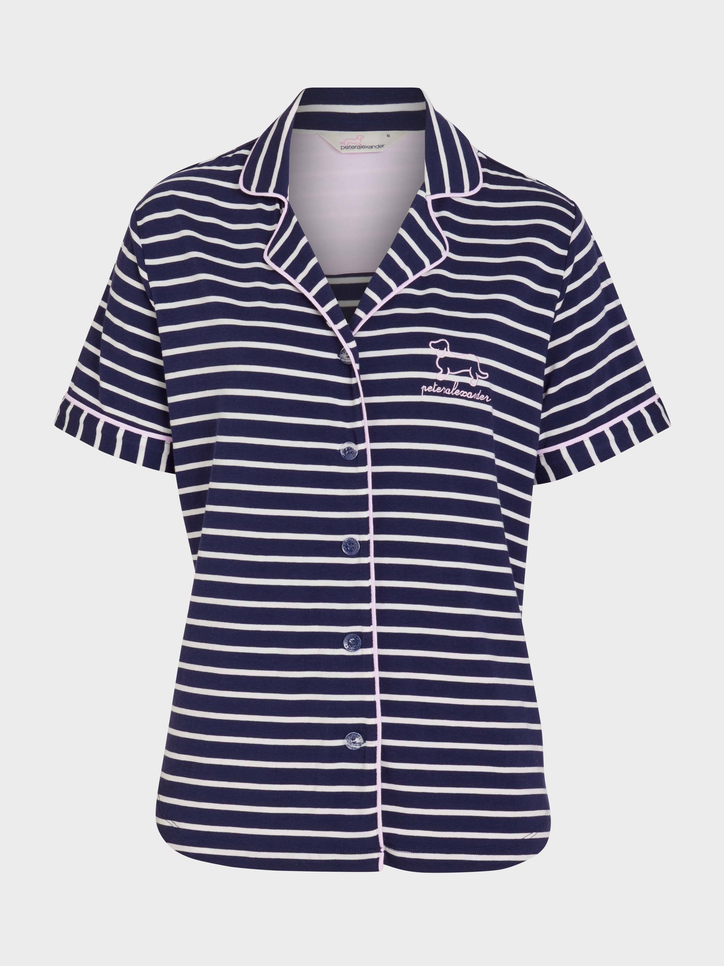 Image for Navy Stripe Shirt from Peter Alexander