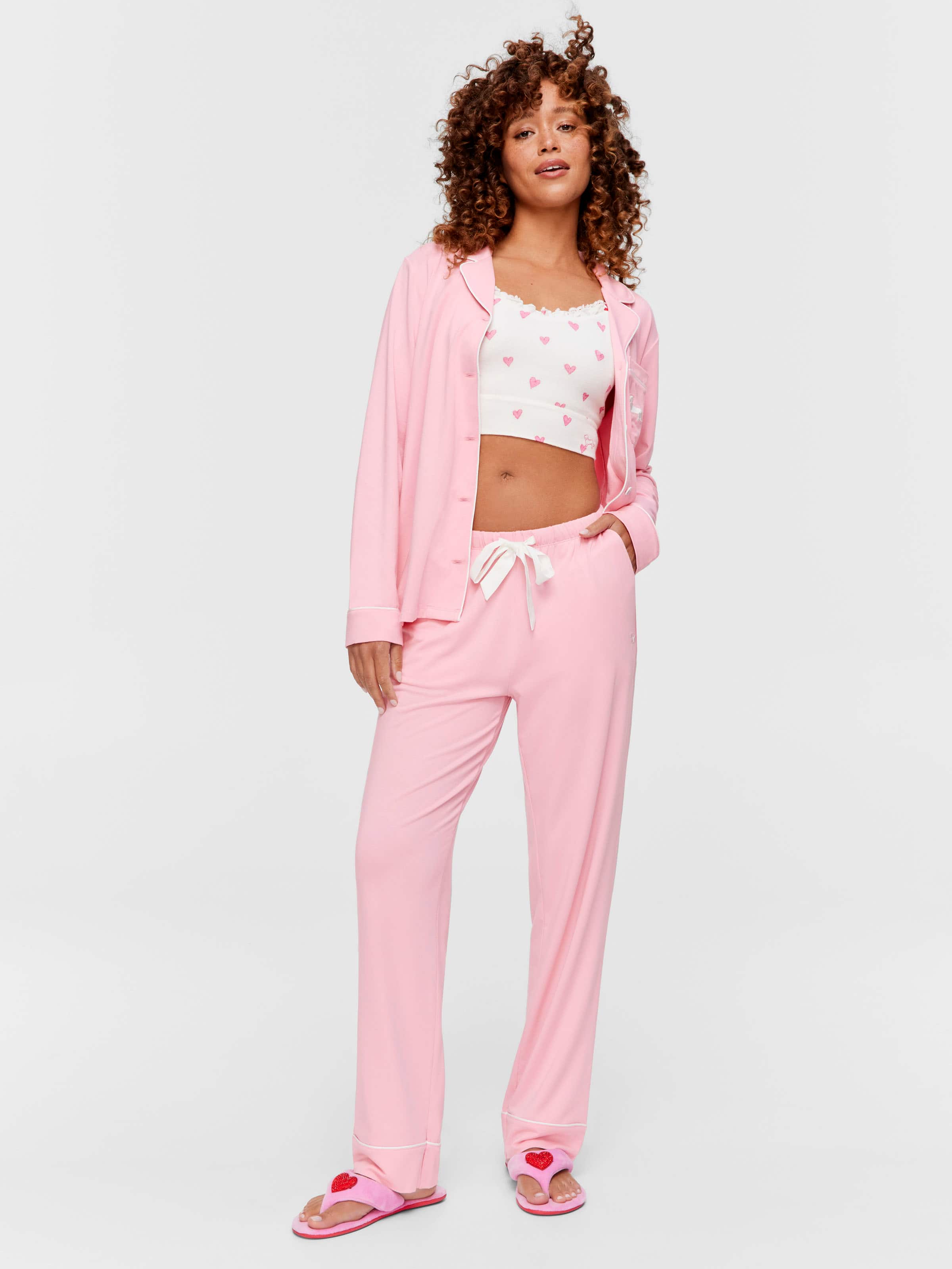 Pink Bamboo Pj Bottom