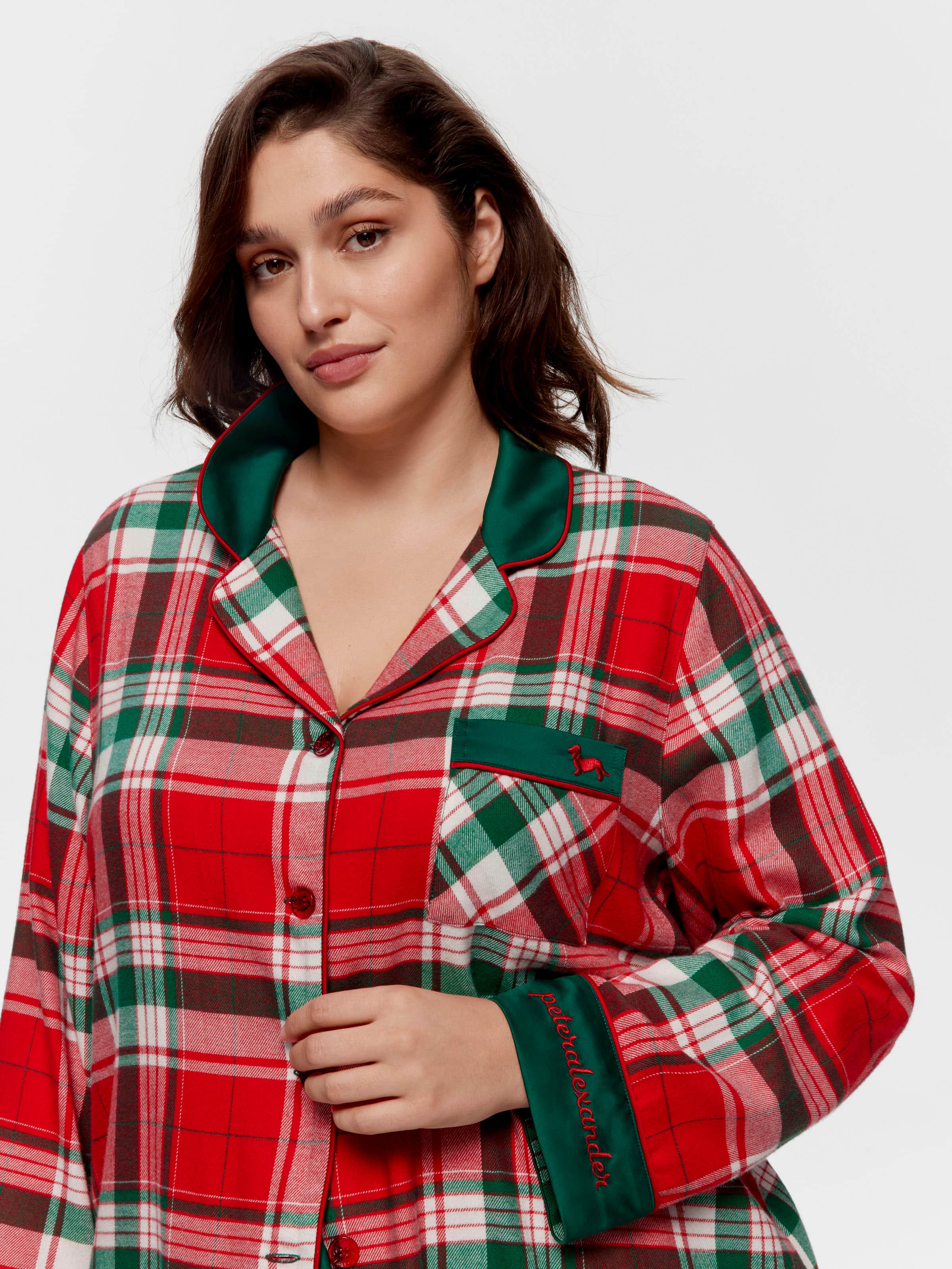 P.A. Plus Tartan Bamboo Flannelette Pj Set