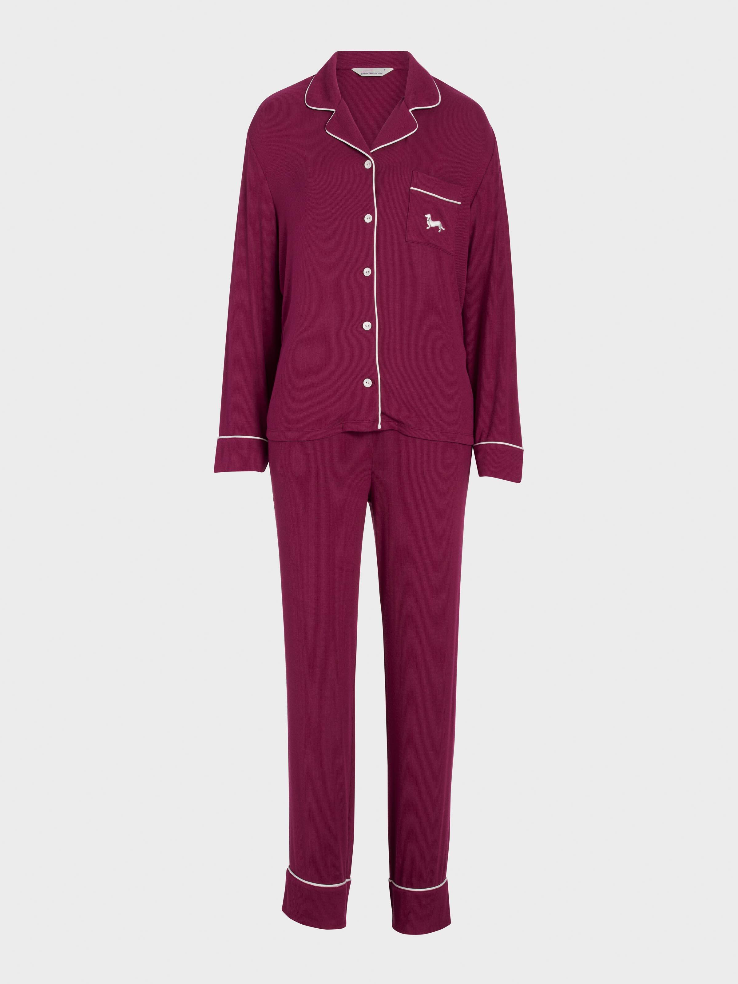 Image for Cherry Rib Long Pj Set from Peter Alexander