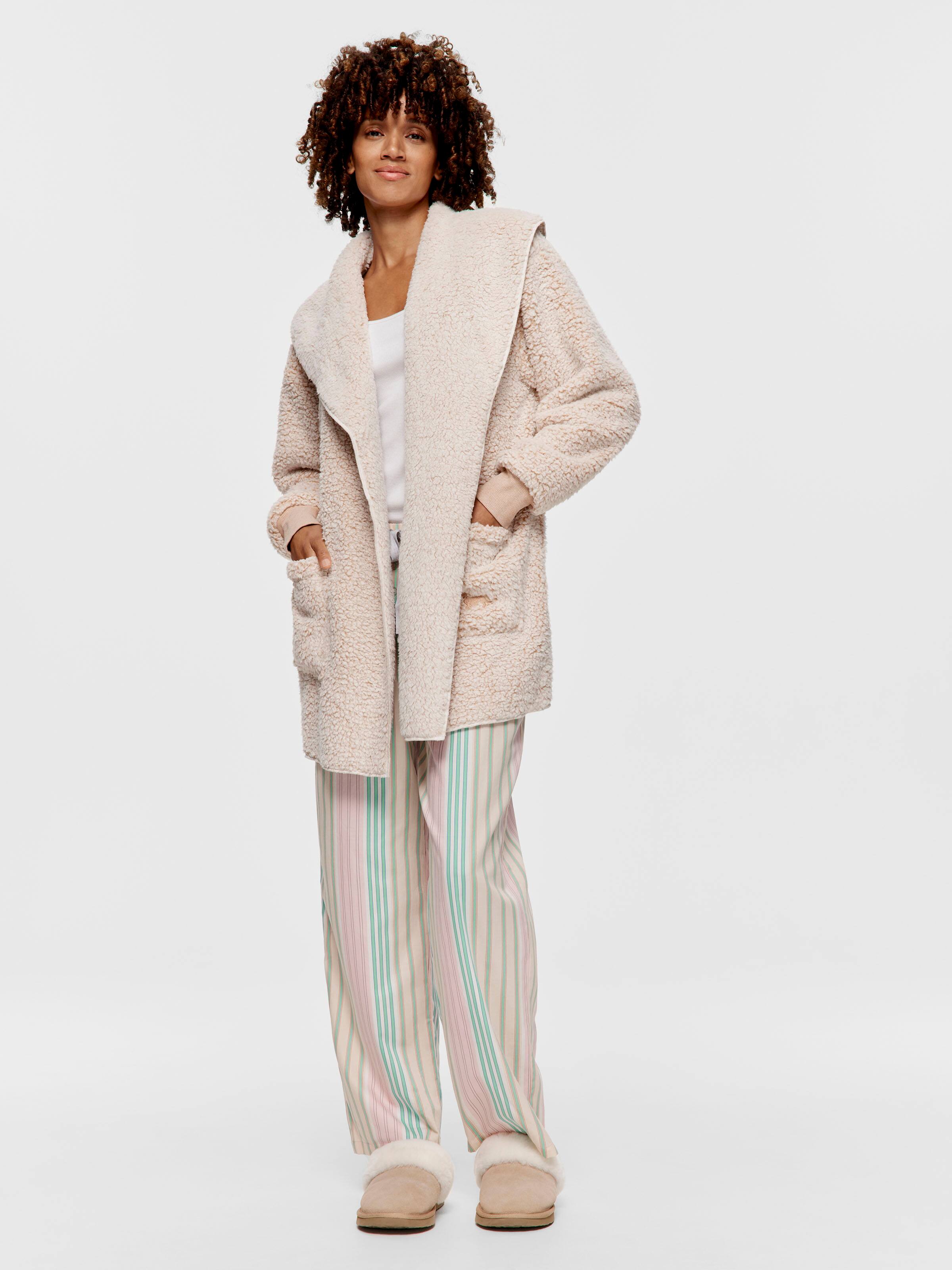 Beige Teddy Shrug Gown