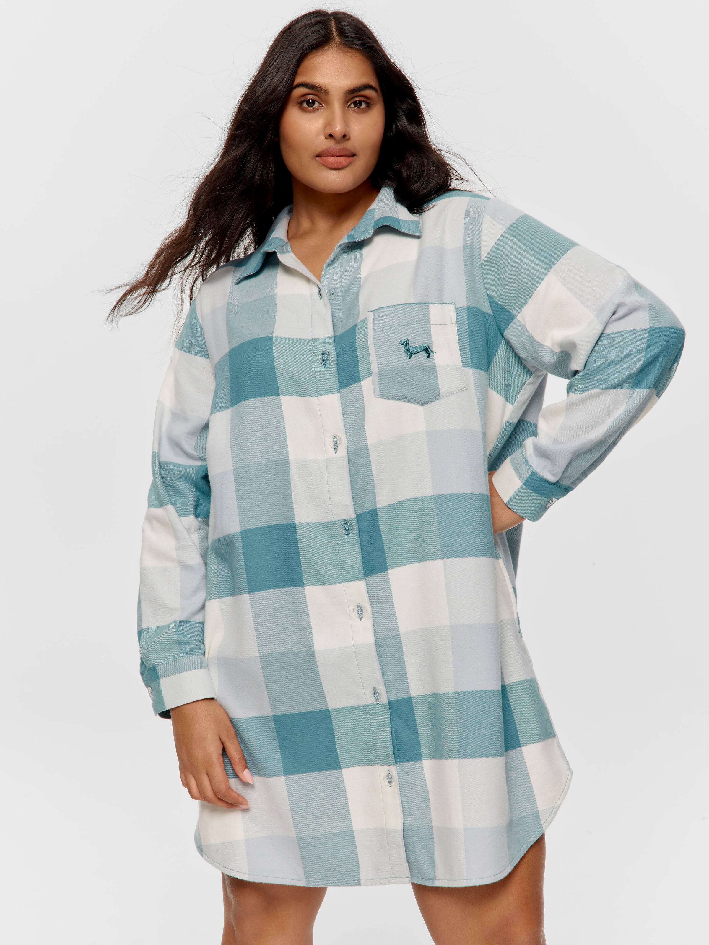 P.A. Plus Check Flannelette Nightshirt