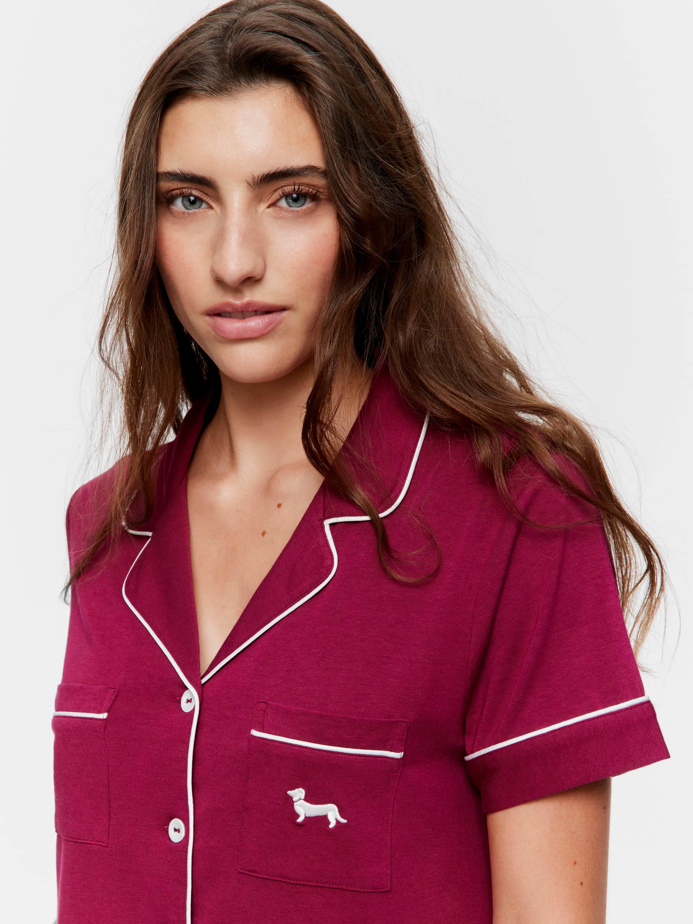 Image for Cherry Bamboo Shortie Pj Set from Peter Alexander
