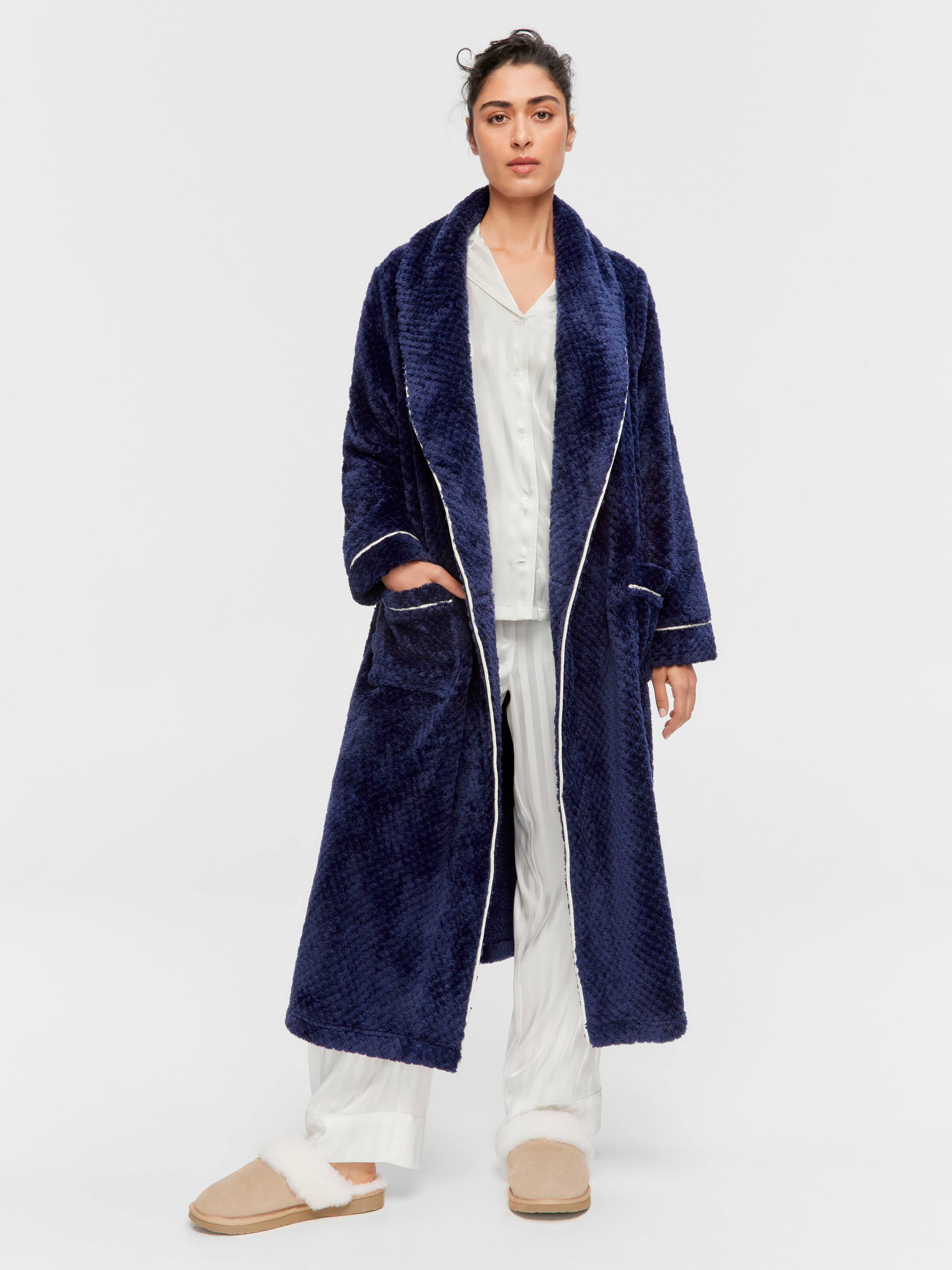 Peter's Navy Jacquard Gown