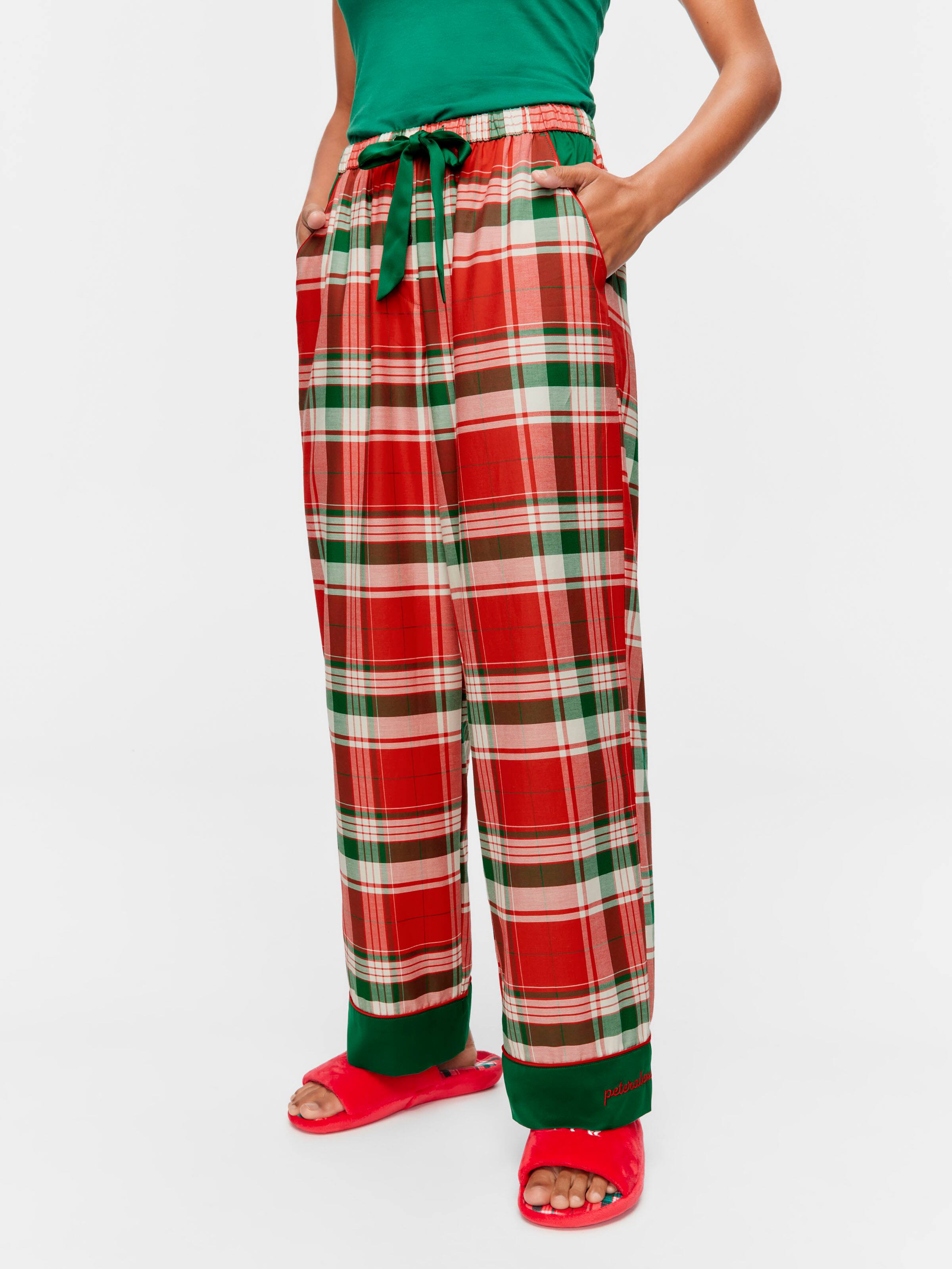 Tartan Cotton Sateen Pj Bottom