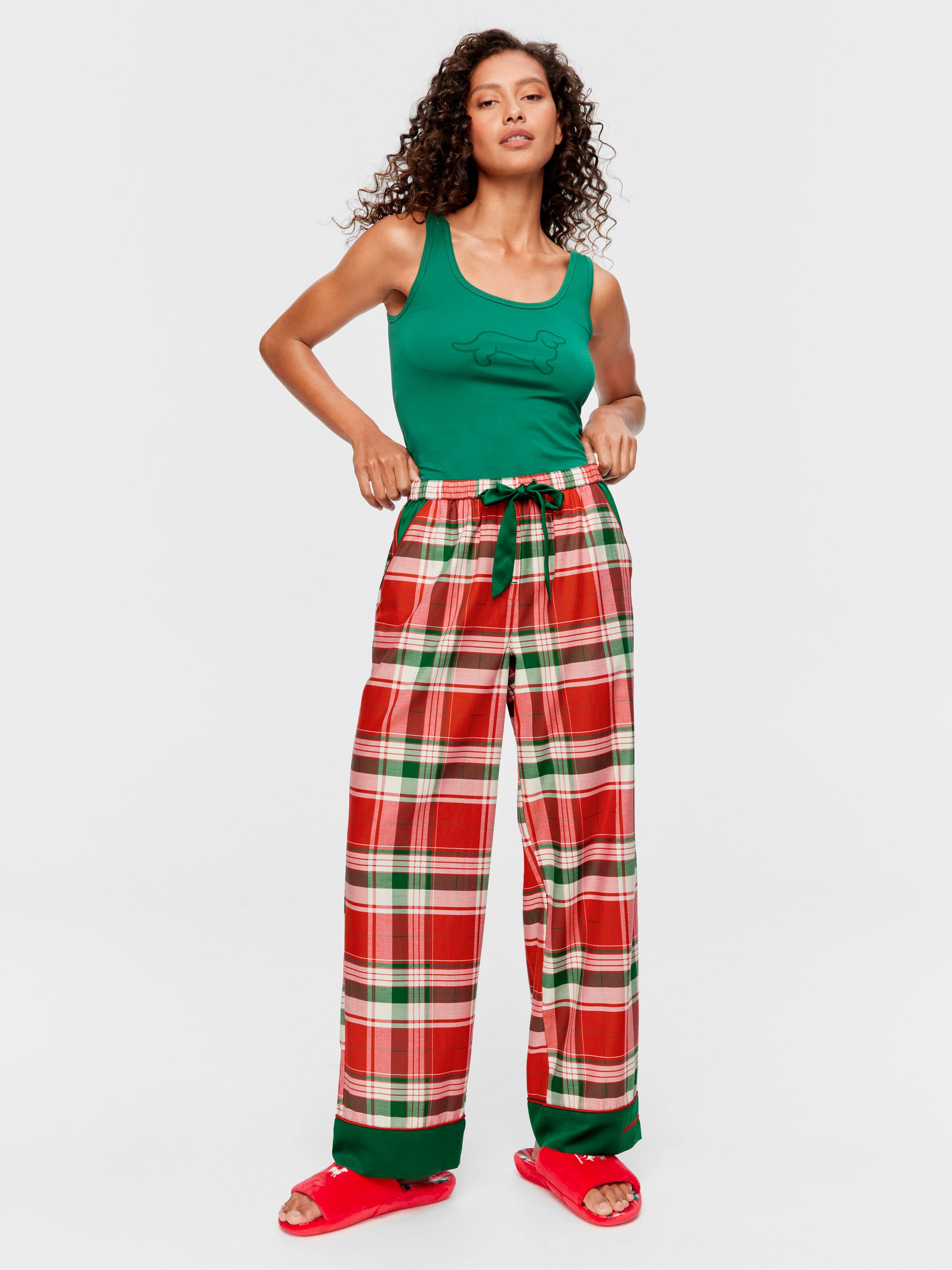 Tartan Cotton Sateen Pj Bottom
