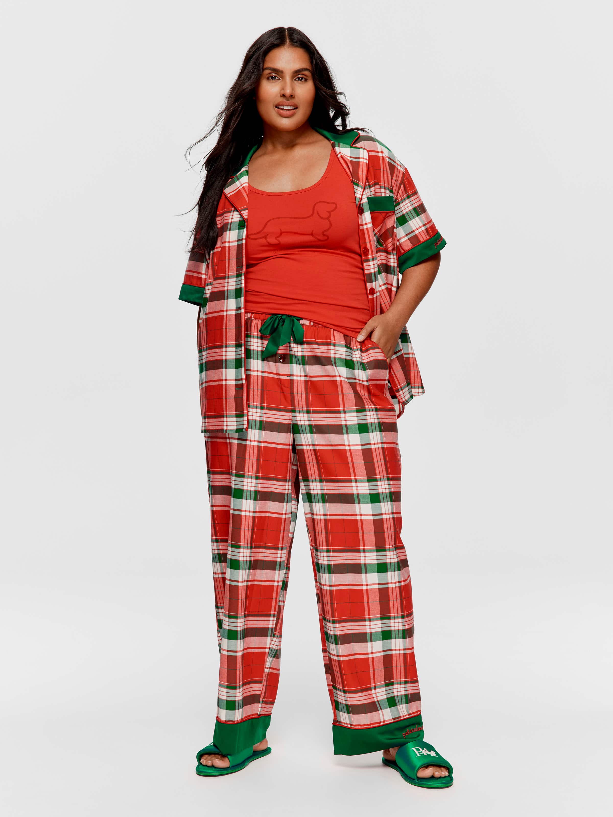P.A. Plus Tartan Cotton Sateen Pj Bottom