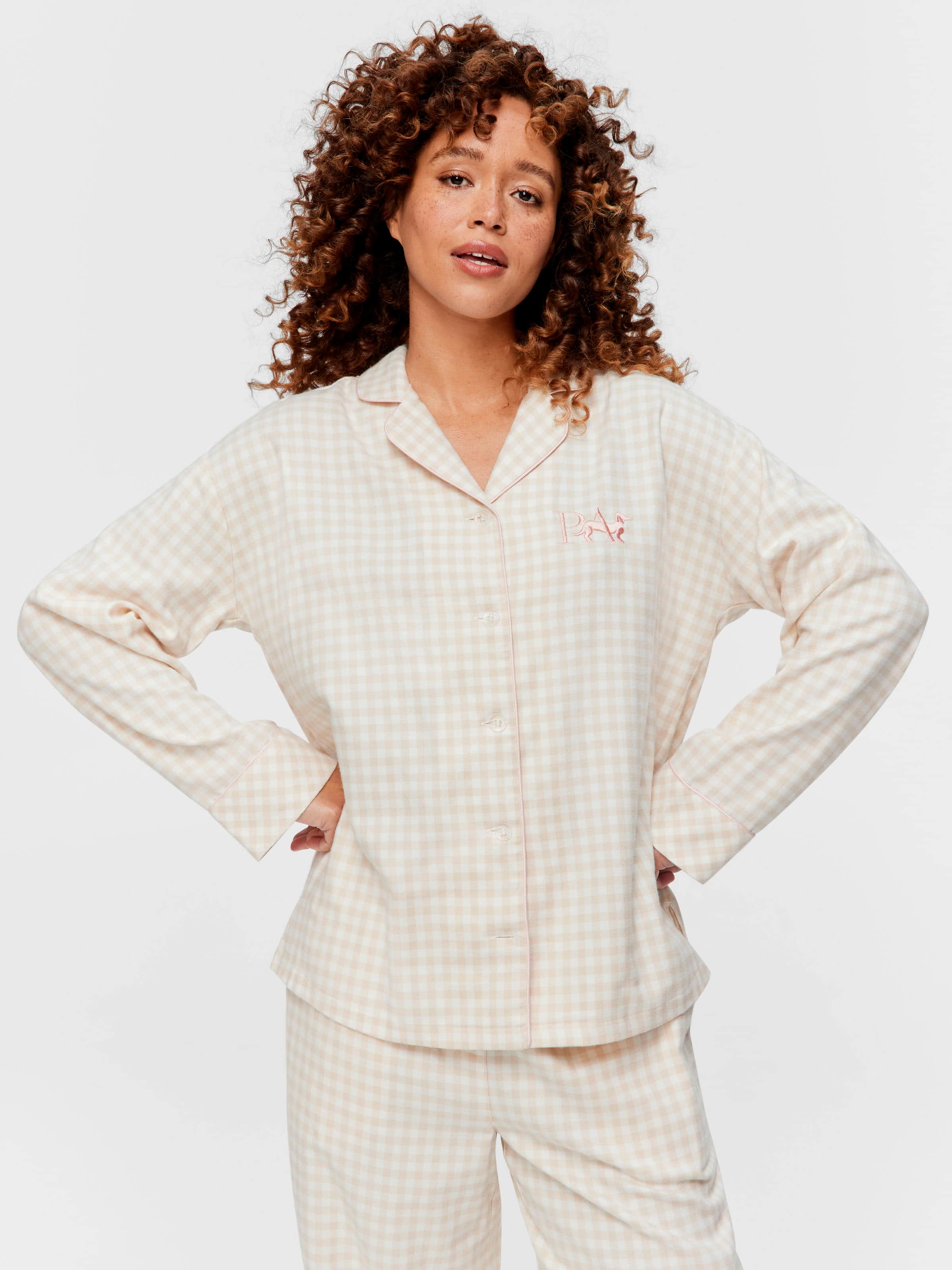 Sand Gingham Shirt