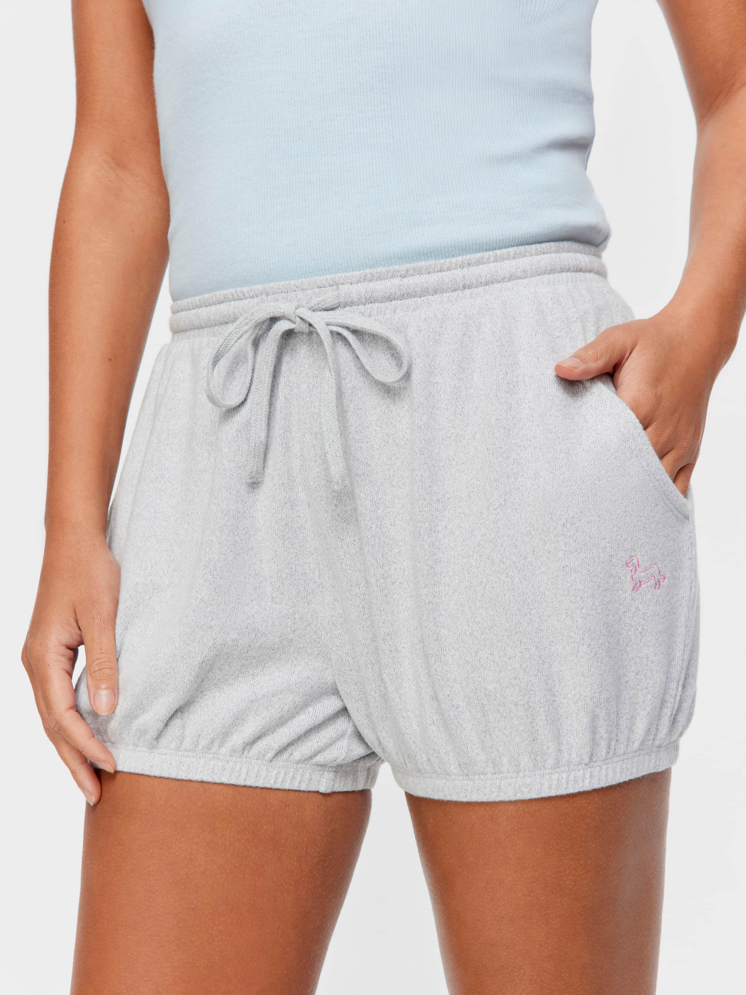 Grey Plush Bloomer Short