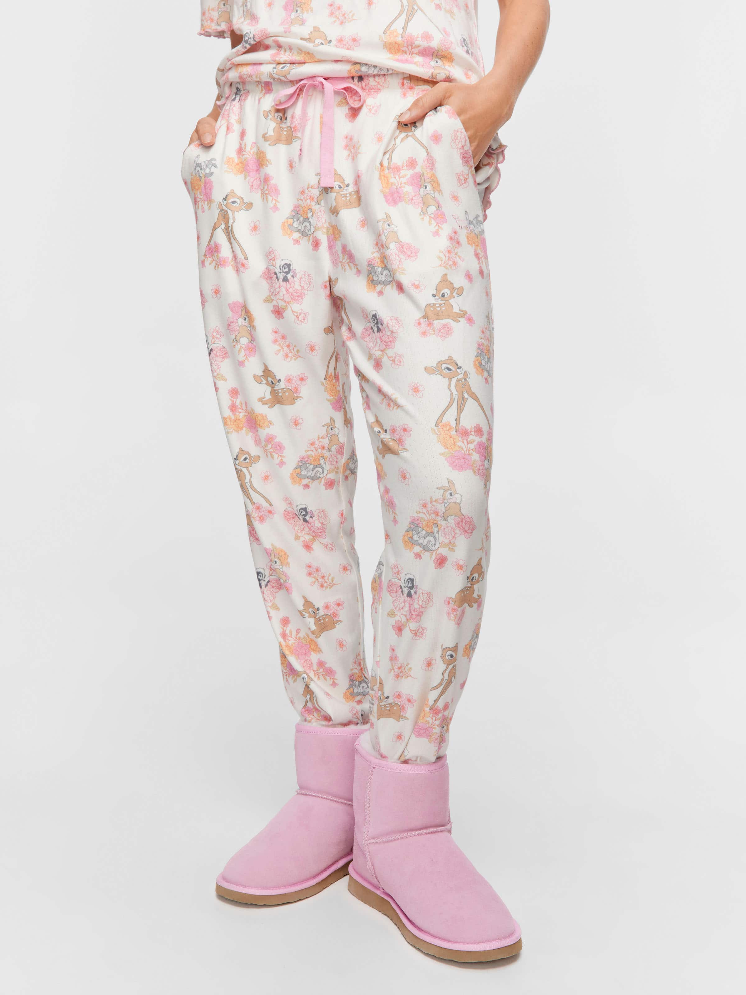 Image for Bambi Tapered Leg Pointelle Pj Bottom from Peter Alexander