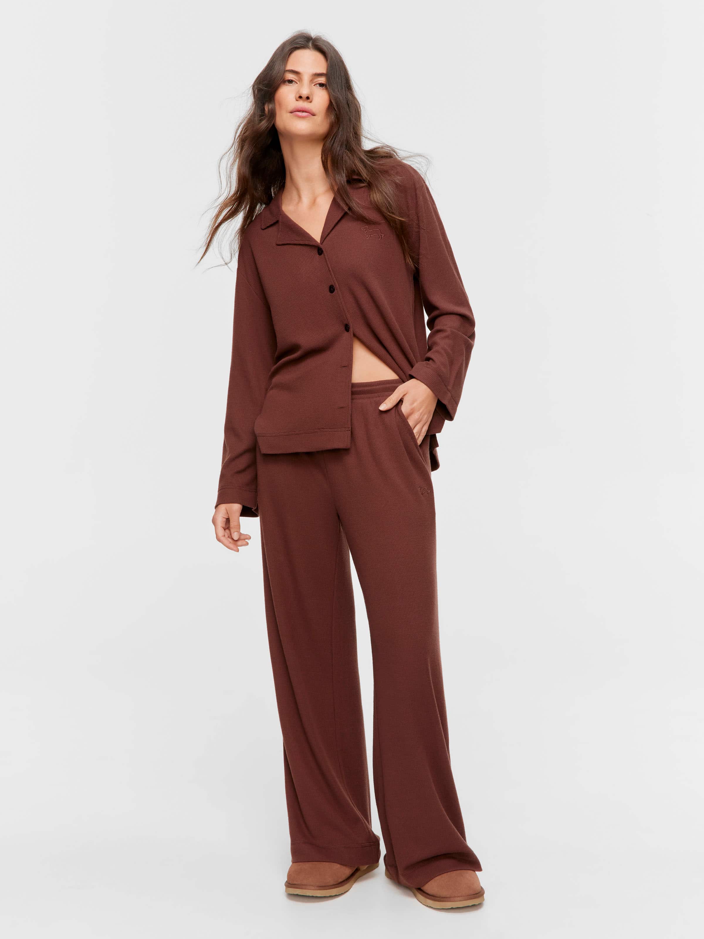 Choc Soft Waffle Pj Bottom