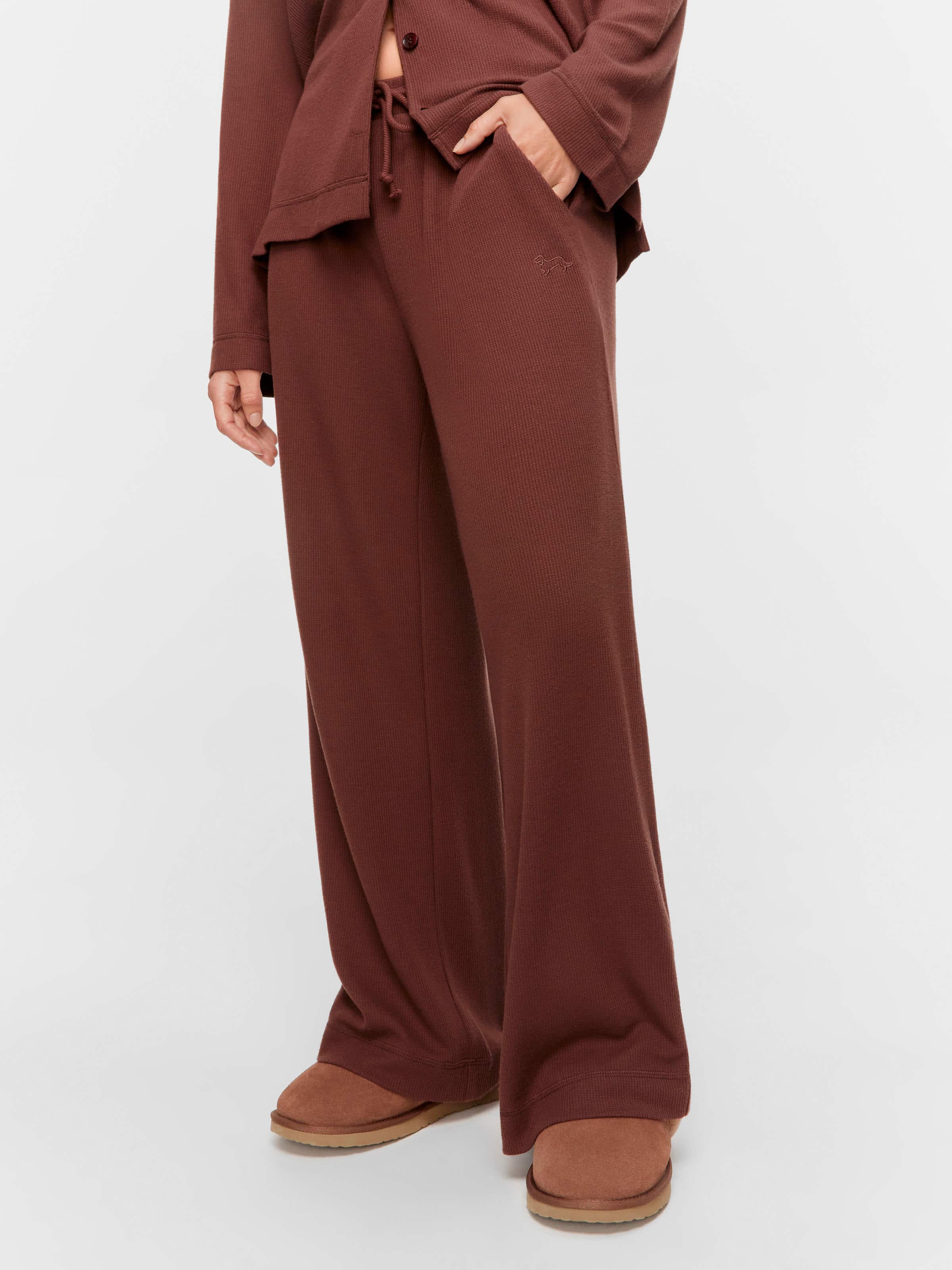 Choc Soft Waffle Pj Bottom
