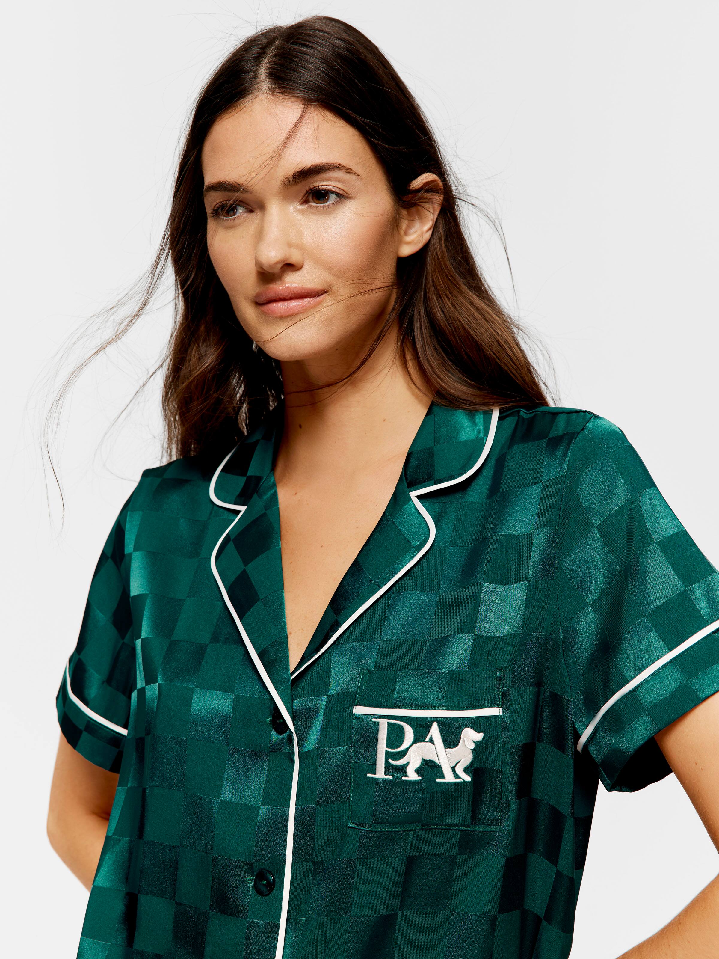 Jolly Green Satin Nightshirt