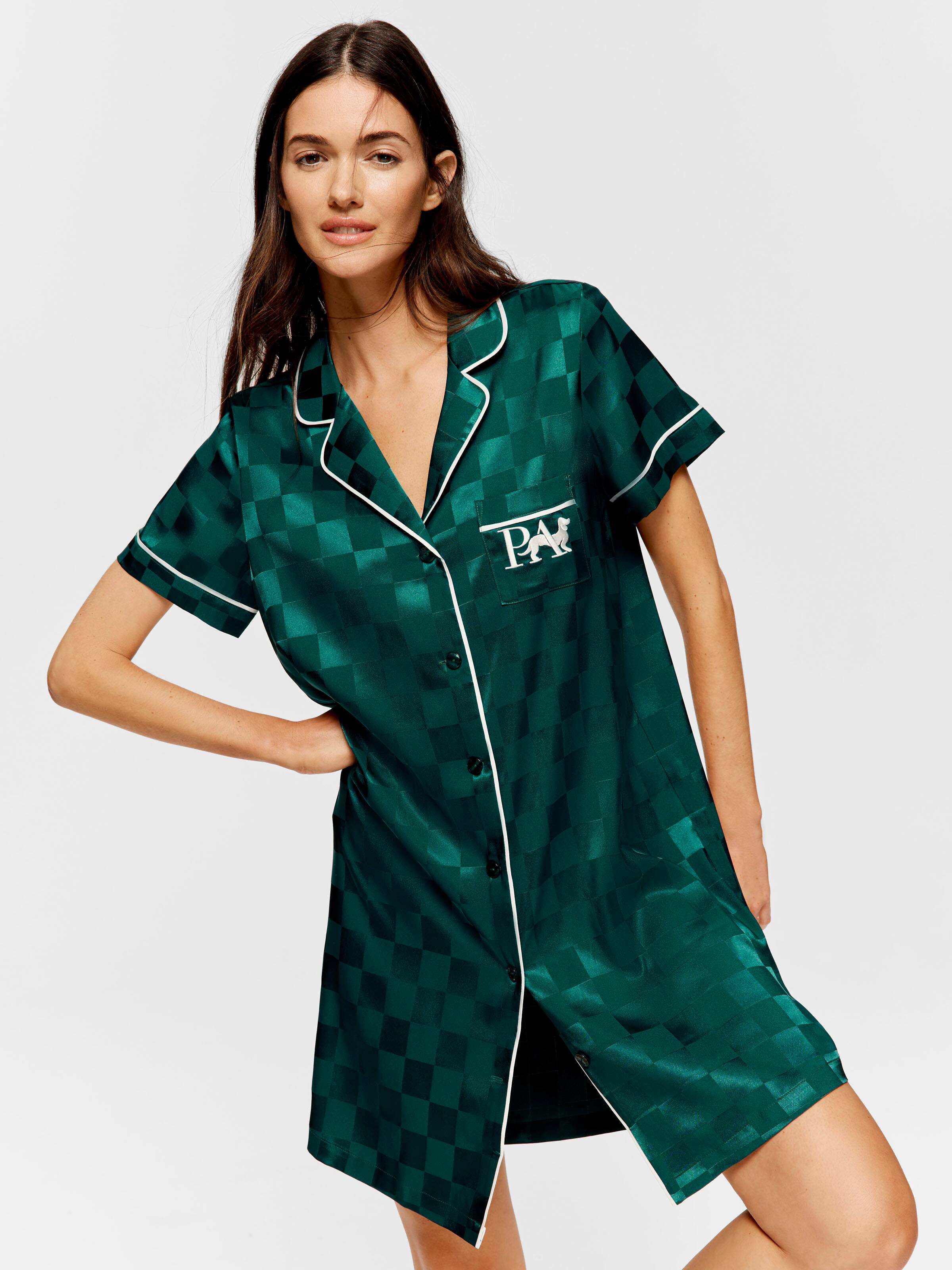 Jolly Green Satin Nightshirt